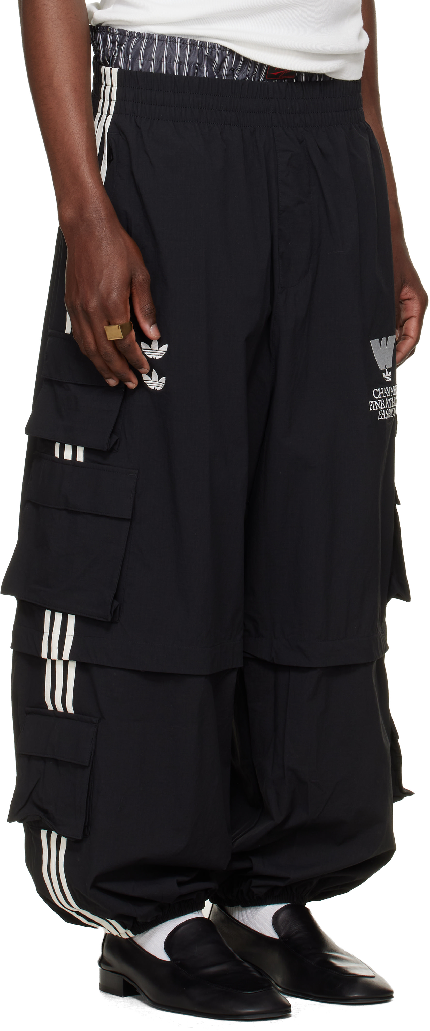WILLY CHAVARRIA: ブラック adidas Originalsエディション カーゴ