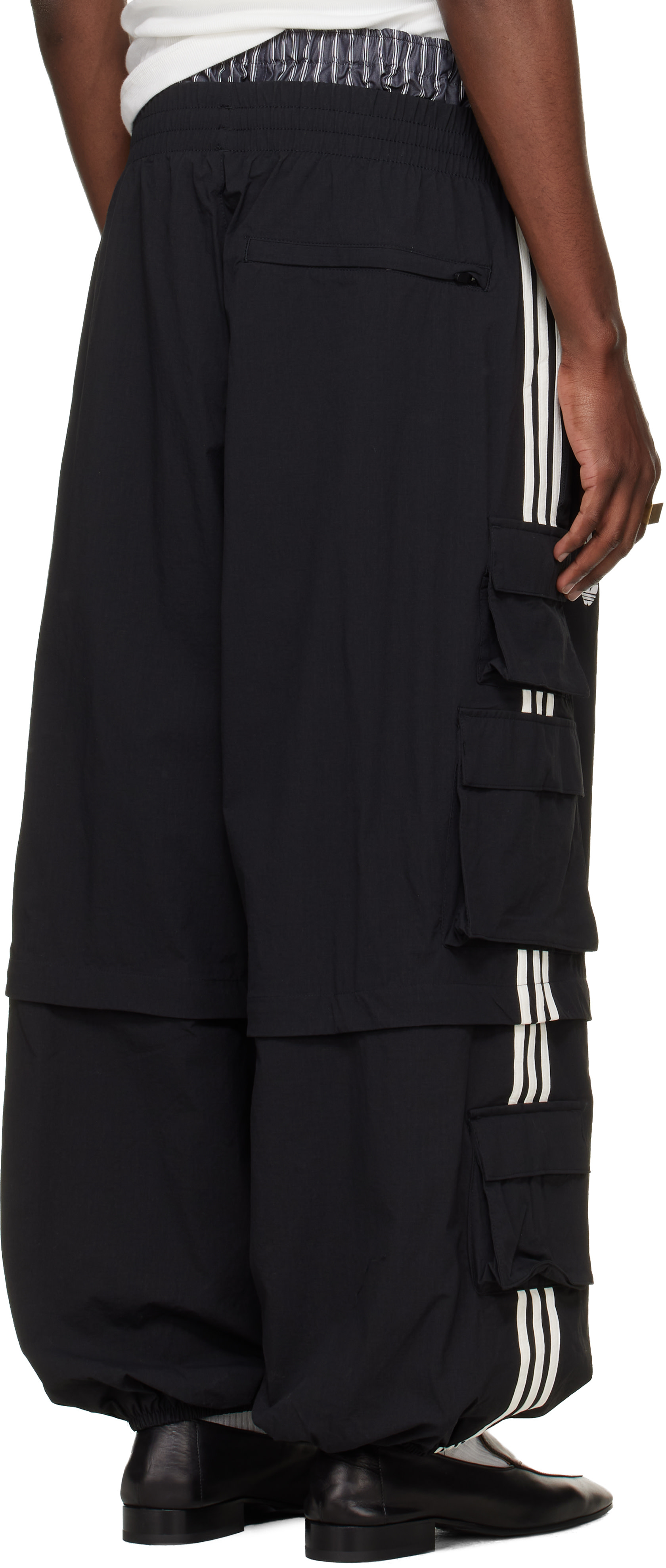 WILLY CHAVARRIA: Black adidas Originals Edition Cargo Pants
