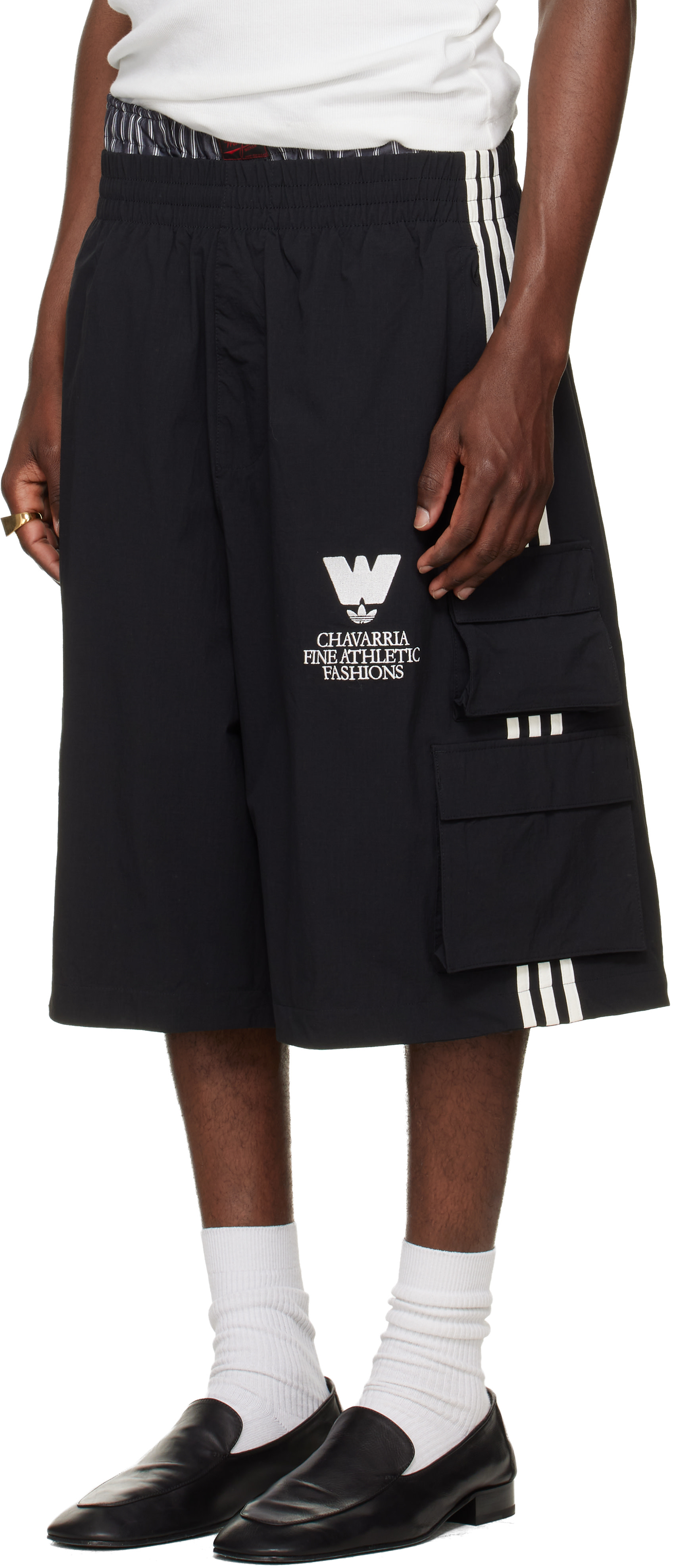 WILLY CHAVARRIA: ブラック adidas Originalsエディション カーゴ