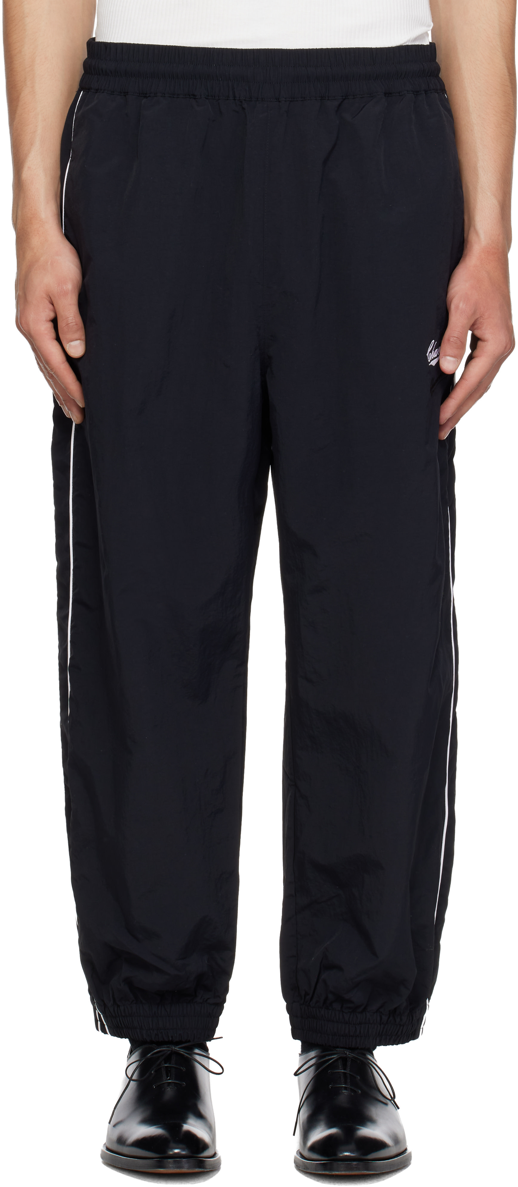 WILLY CHAVARRIA: Black Bad Boy Track Pants | SSENSE
