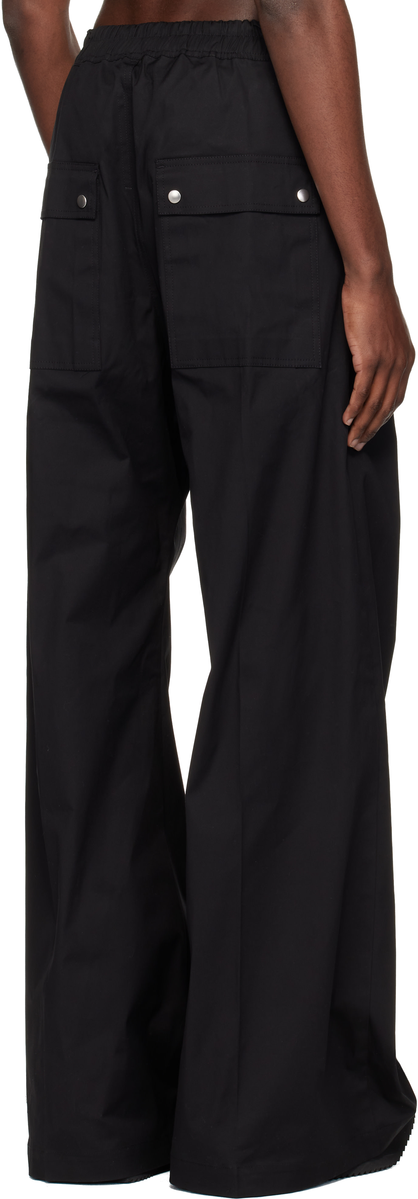 Rick Owens: Black Temple Wide Bela Trousers | SSENSE