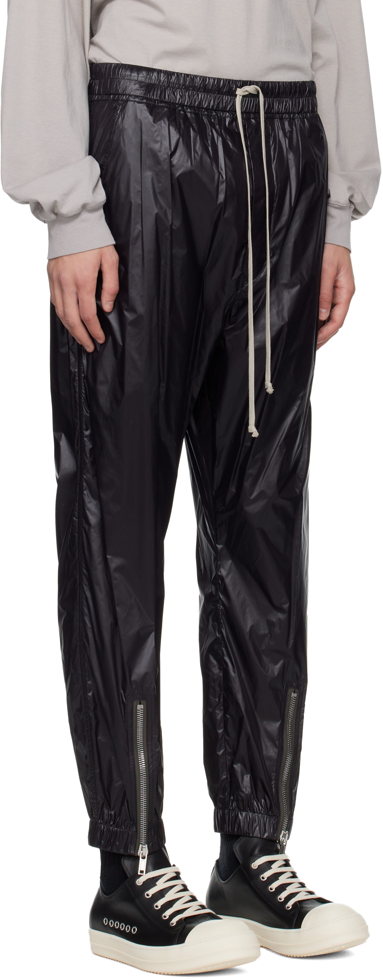 Rick Owens: Black Temple Tecuatl Track Pants | SSENSE