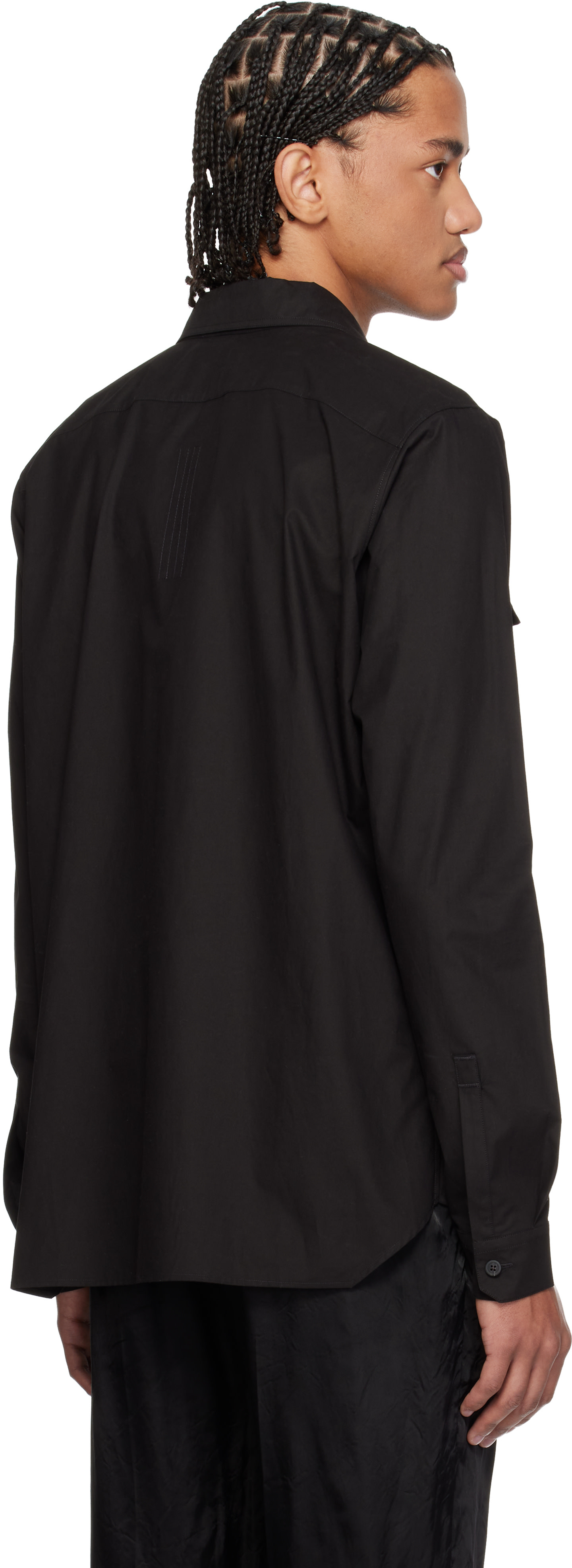Rick Owens - 블랙 템플 워크 셔츠
