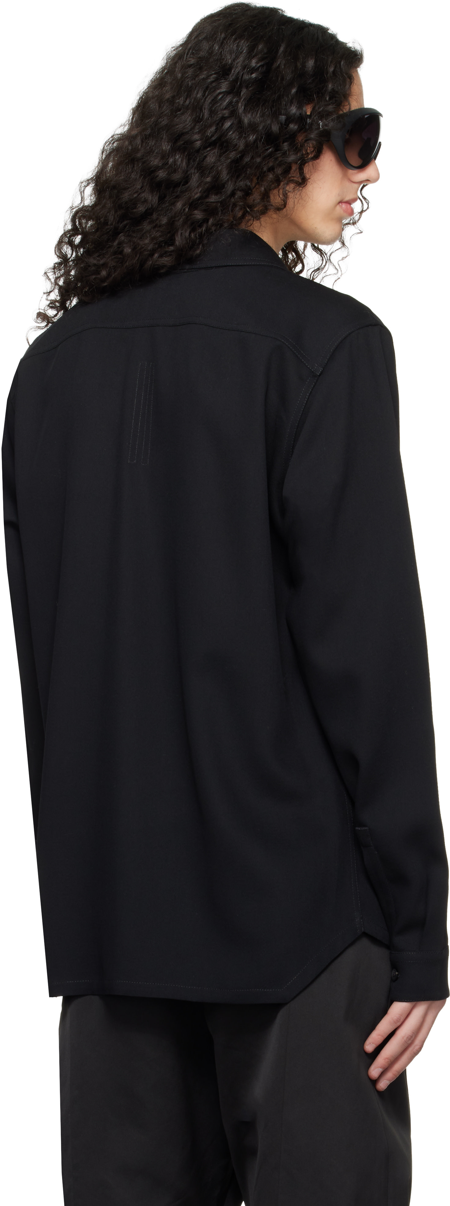 Rick Owens - 블랙 템플 워크 셔츠