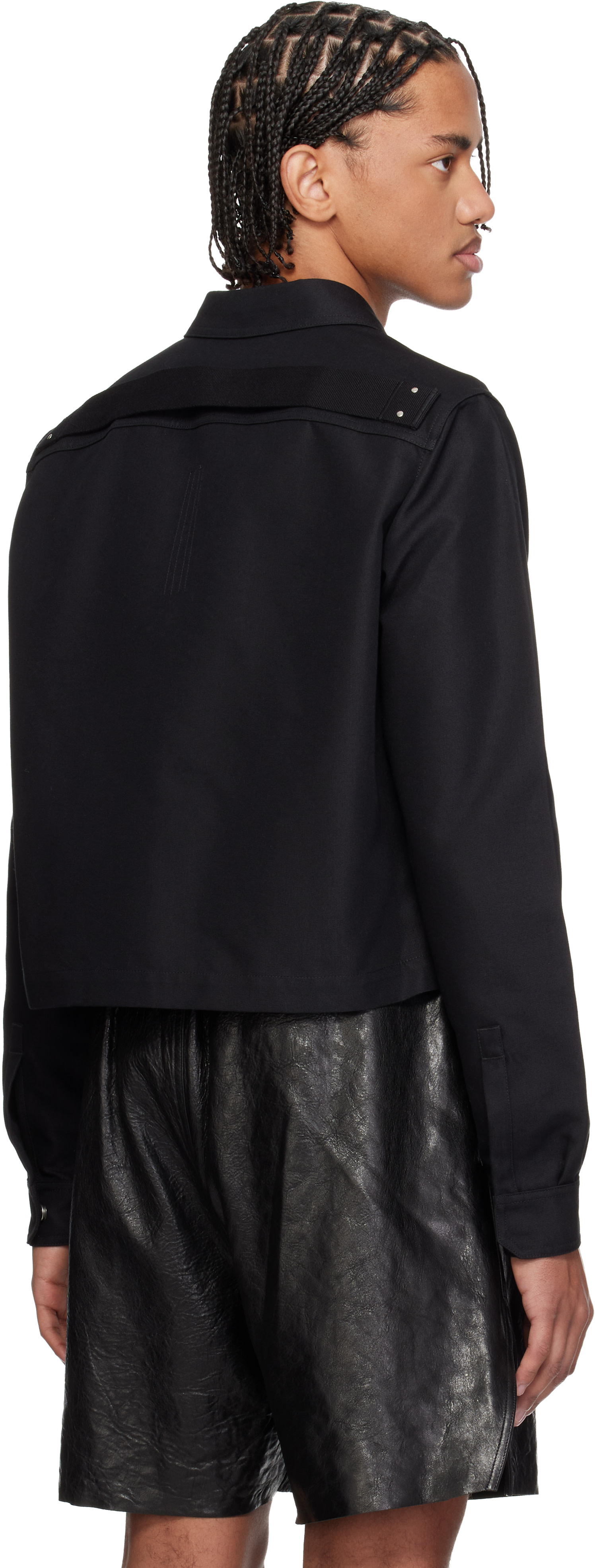 Rick Owens: Black Temple Tour Alice Shirt | SSENSE
