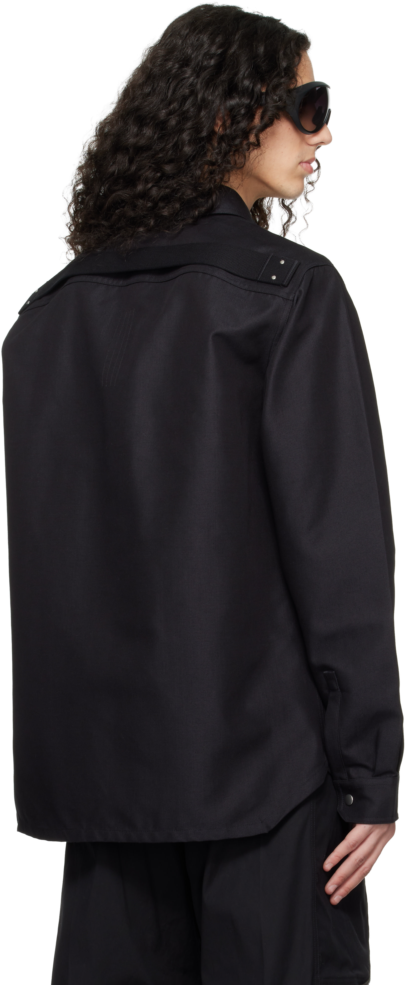 Rick Owens - ブラック Temple Outer シャツ