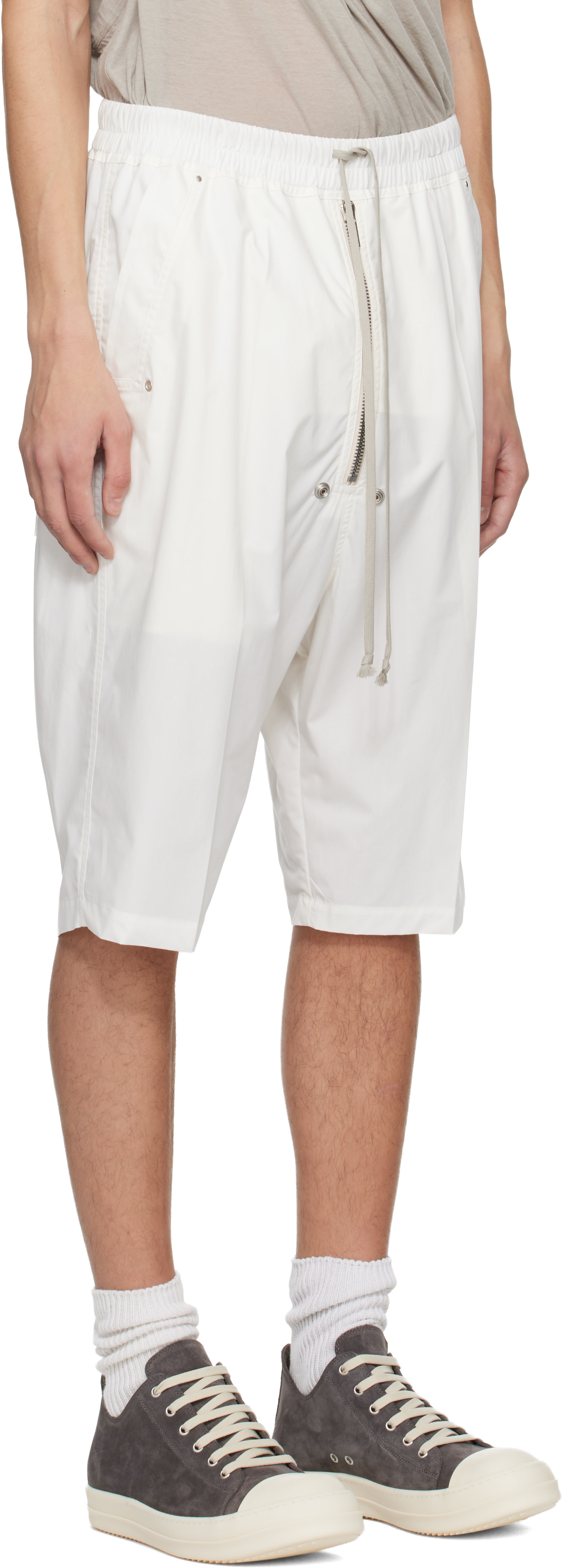 Rick Owens: Off-White Temple Bela Pods Shorts | SSENSE