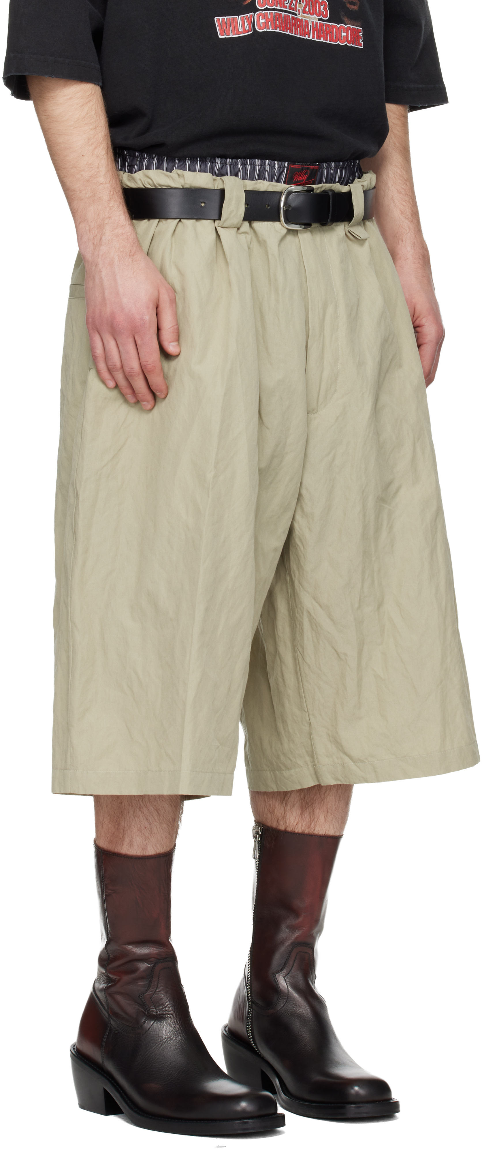 WILLY CHAVARRIA - Khaki Toluca Shorts