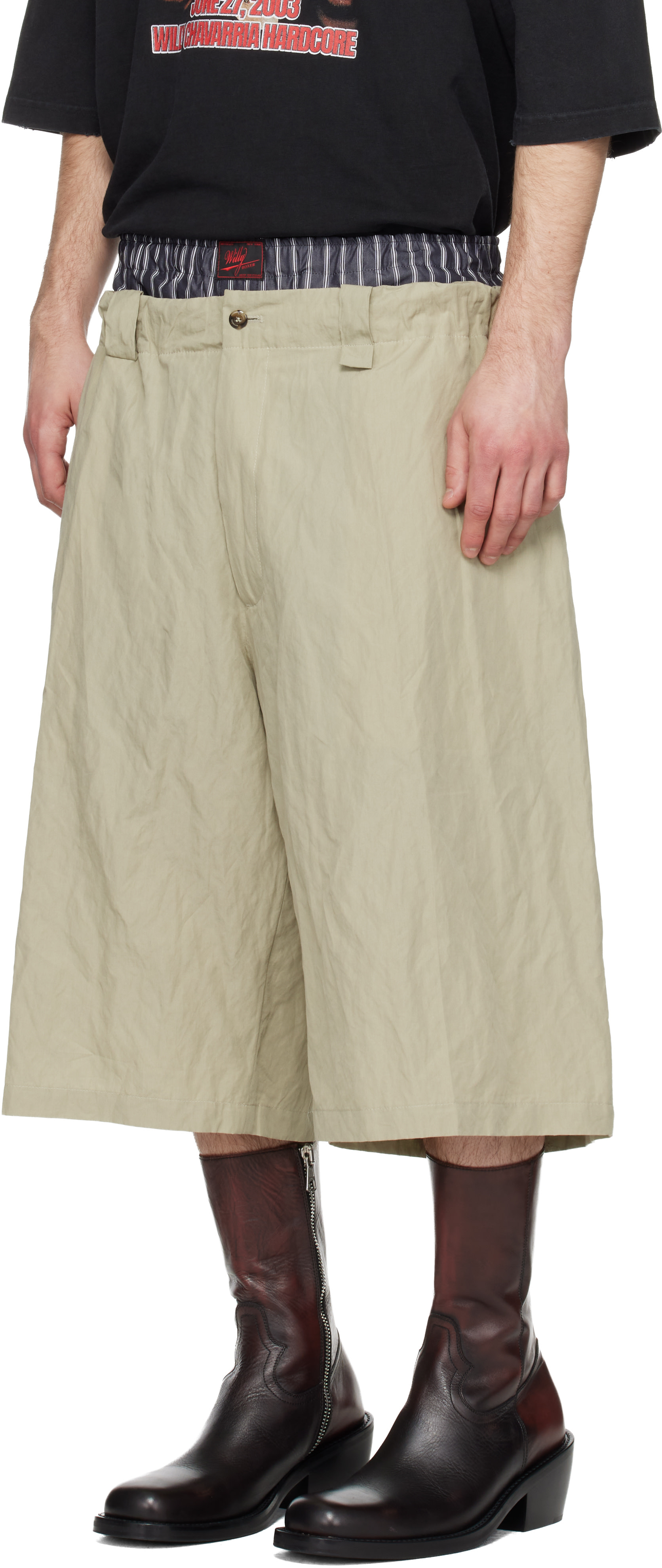 WILLY CHAVARRIA - Khaki Toluca Shorts