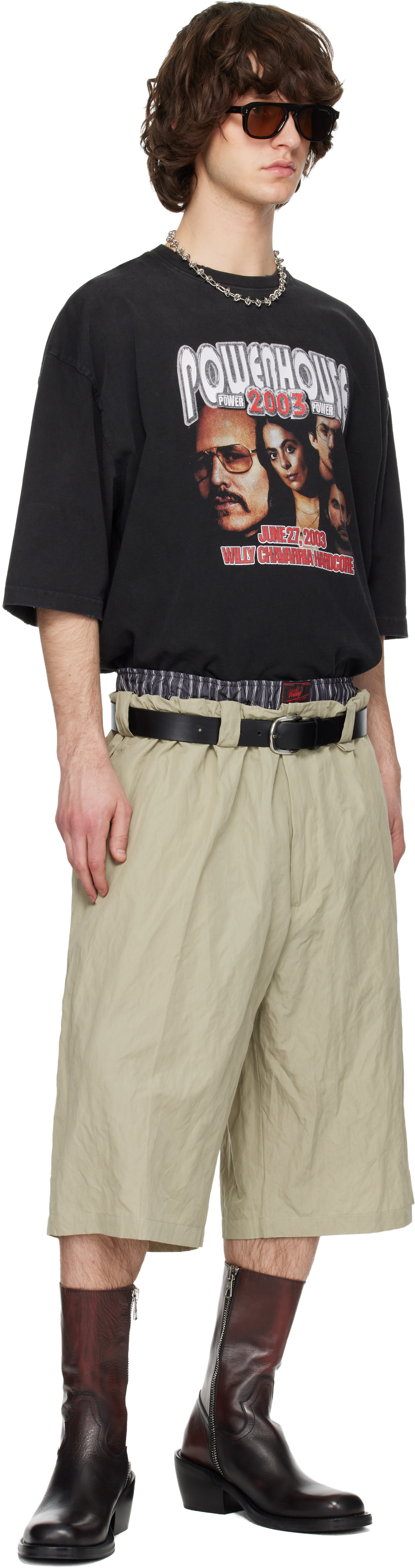 WILLY CHAVARRIA: Khaki Toluca Shorts | SSENSE Canada