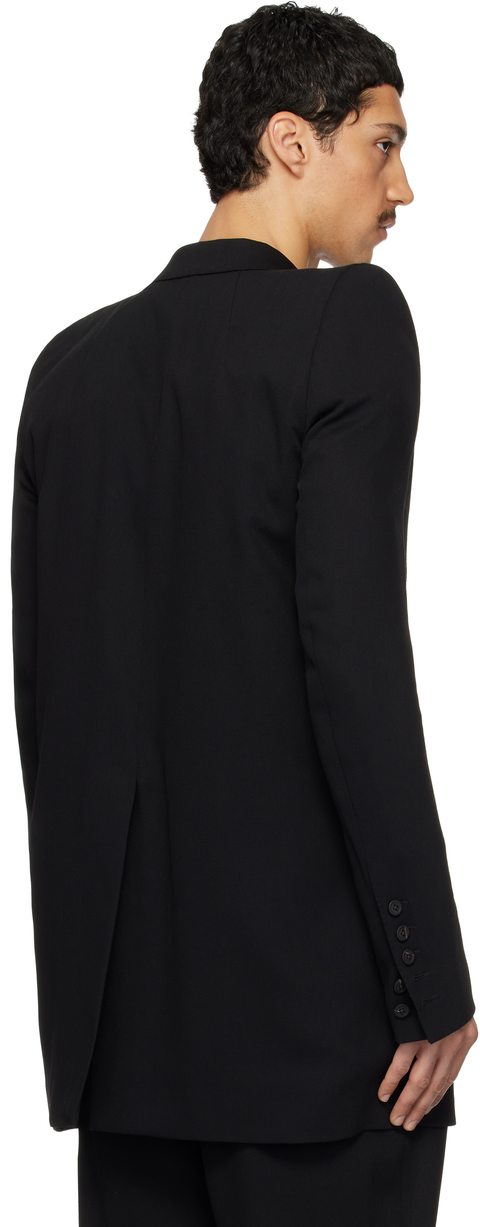 Rick Owens: ブラック Temple Larry Neue テーラードジャケット