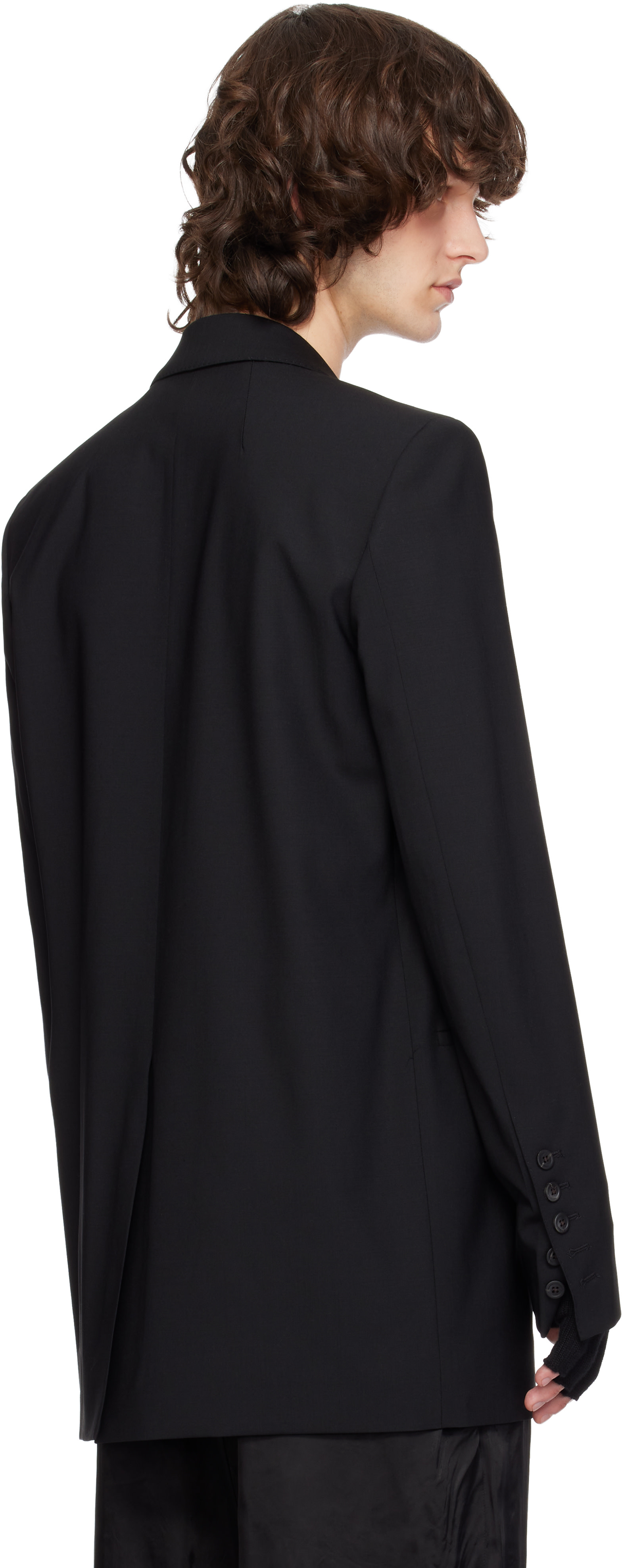 Rick Owens: ブラック Temple Concordian テーラードジャケット