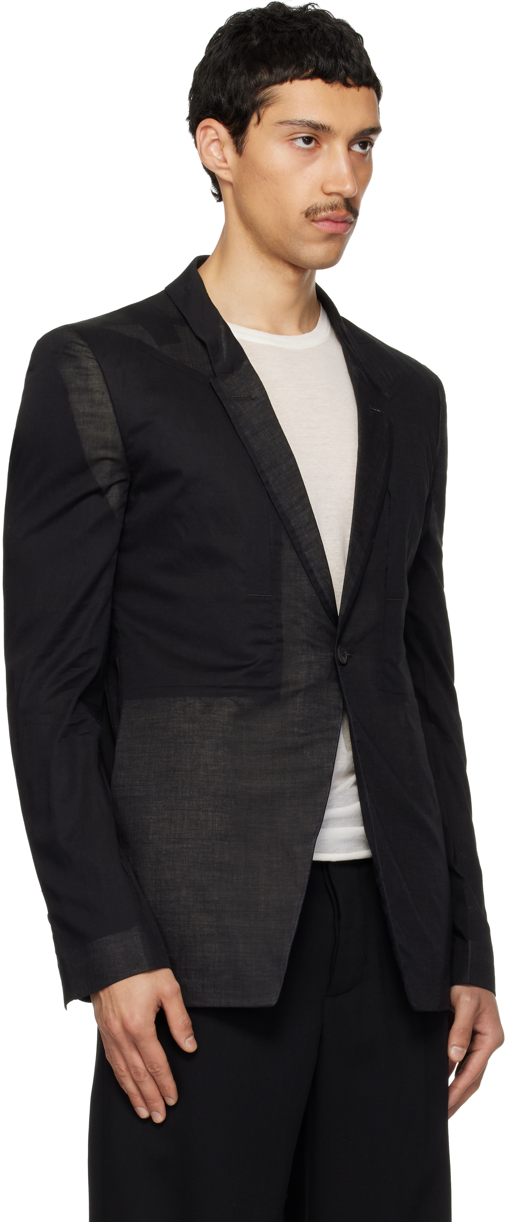 ジャケット・アウター Rick owens 19ss babel soft blazer Rick Owens: Black Temple Fogpocket Soft Soft Blazer | SSENSE