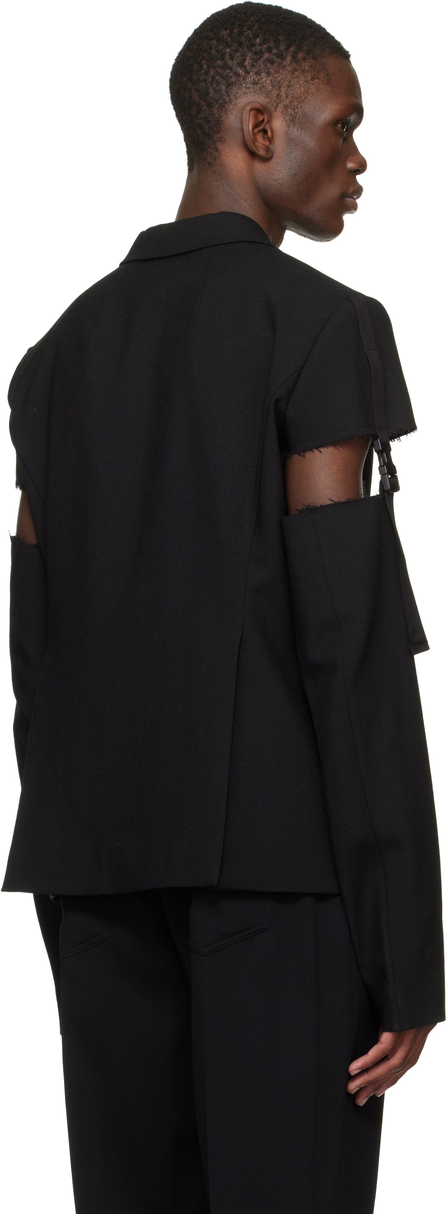 新品タグ付き 19SS Rick Owens BABEL期 テーラードジャケット Rick Owens: ブラック 'SUICIDE'エディション Temple Vega テーラード