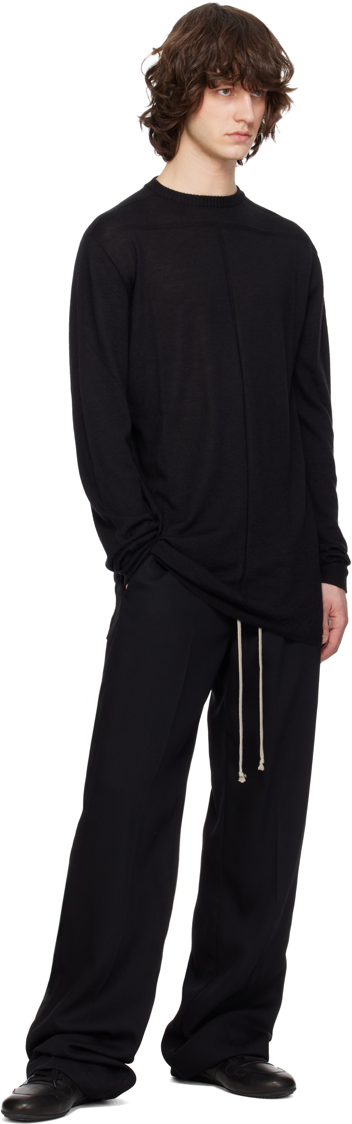 Rick Owens - 블랙 템플 오버사이즈 레벨 스웨터