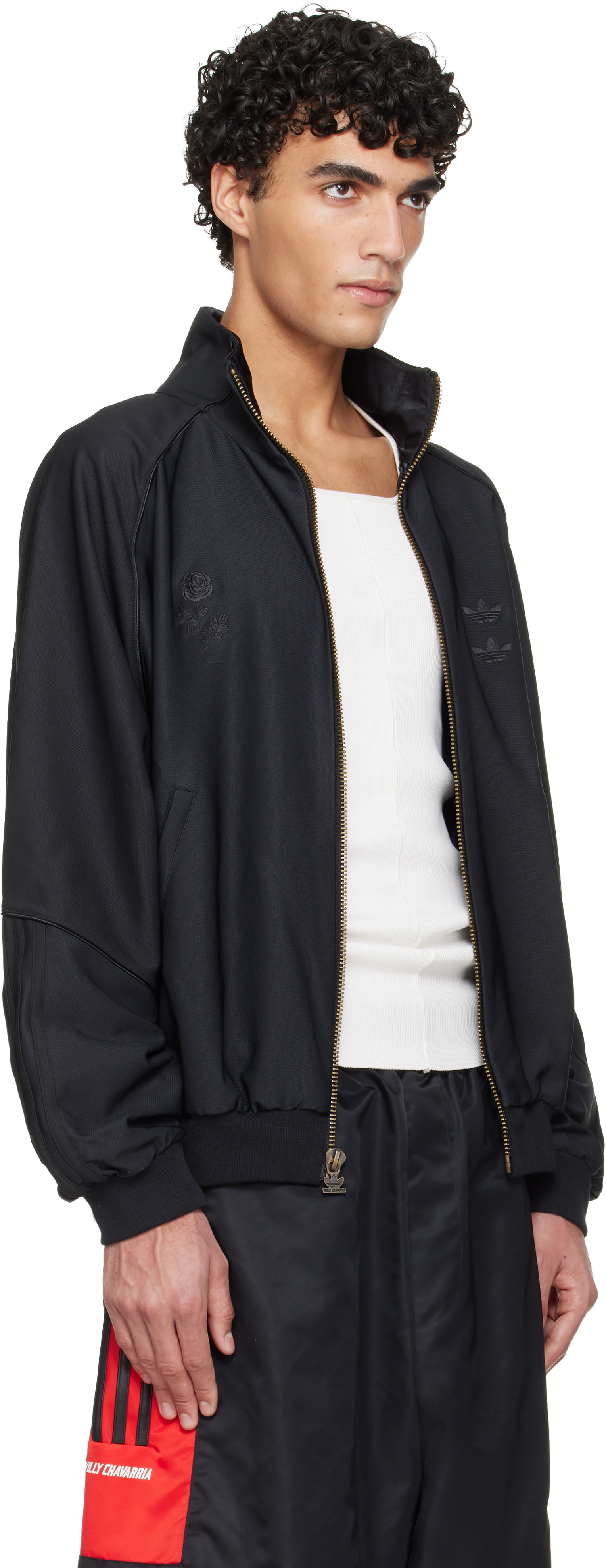 WILLY CHAVARRIA: ブラック adidas Originalsエディション Dress Twill