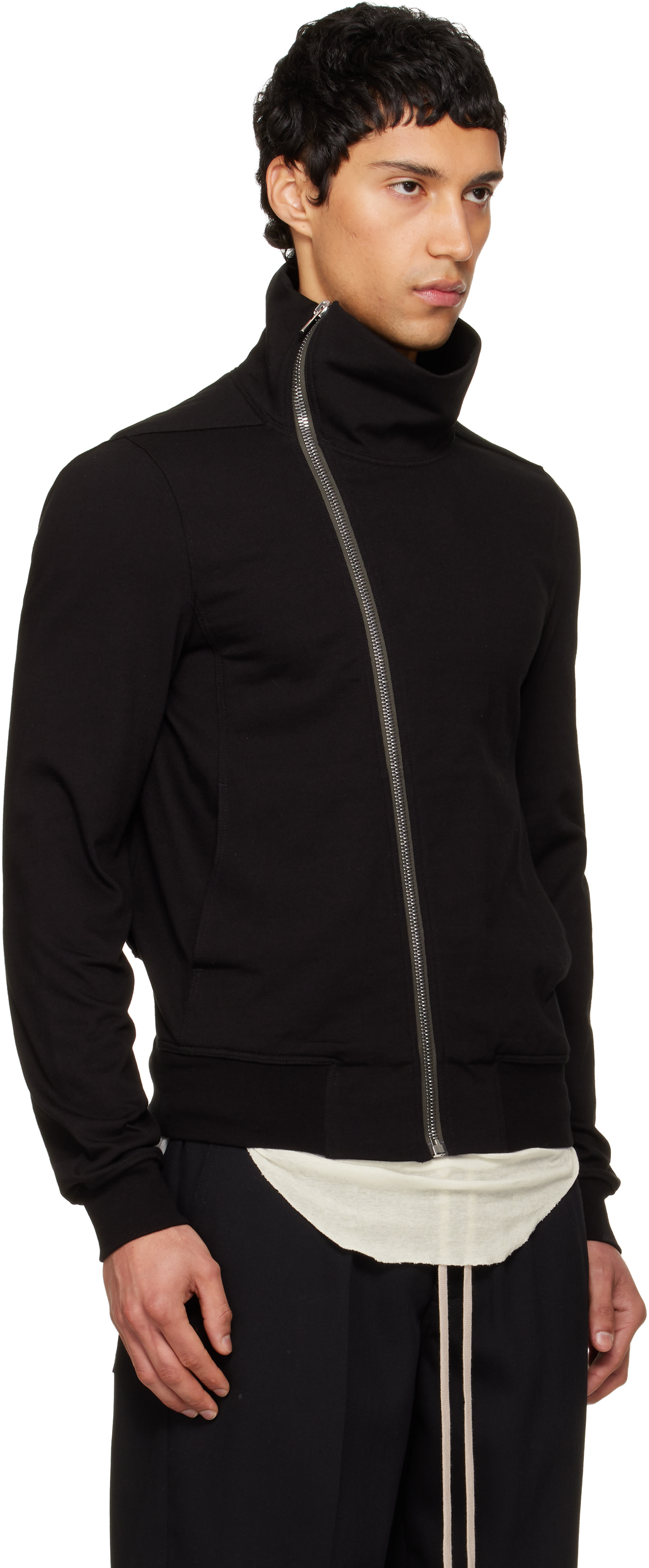 Rick Owens - Pull molletonné noir à poches Bauhaus - Temple