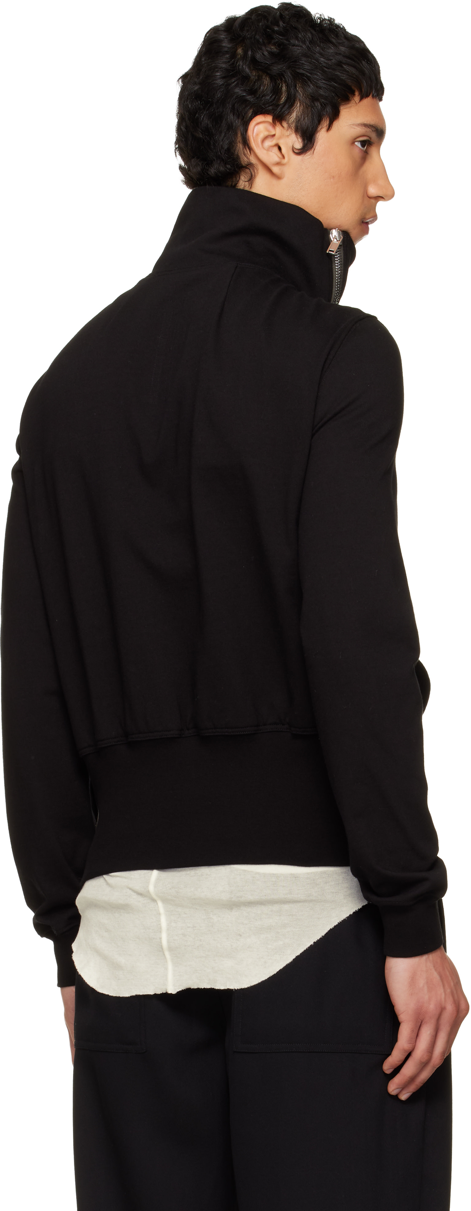 Rick Owens: Black Temple Bauhaus Jogger Sweatshirt | SSENSE