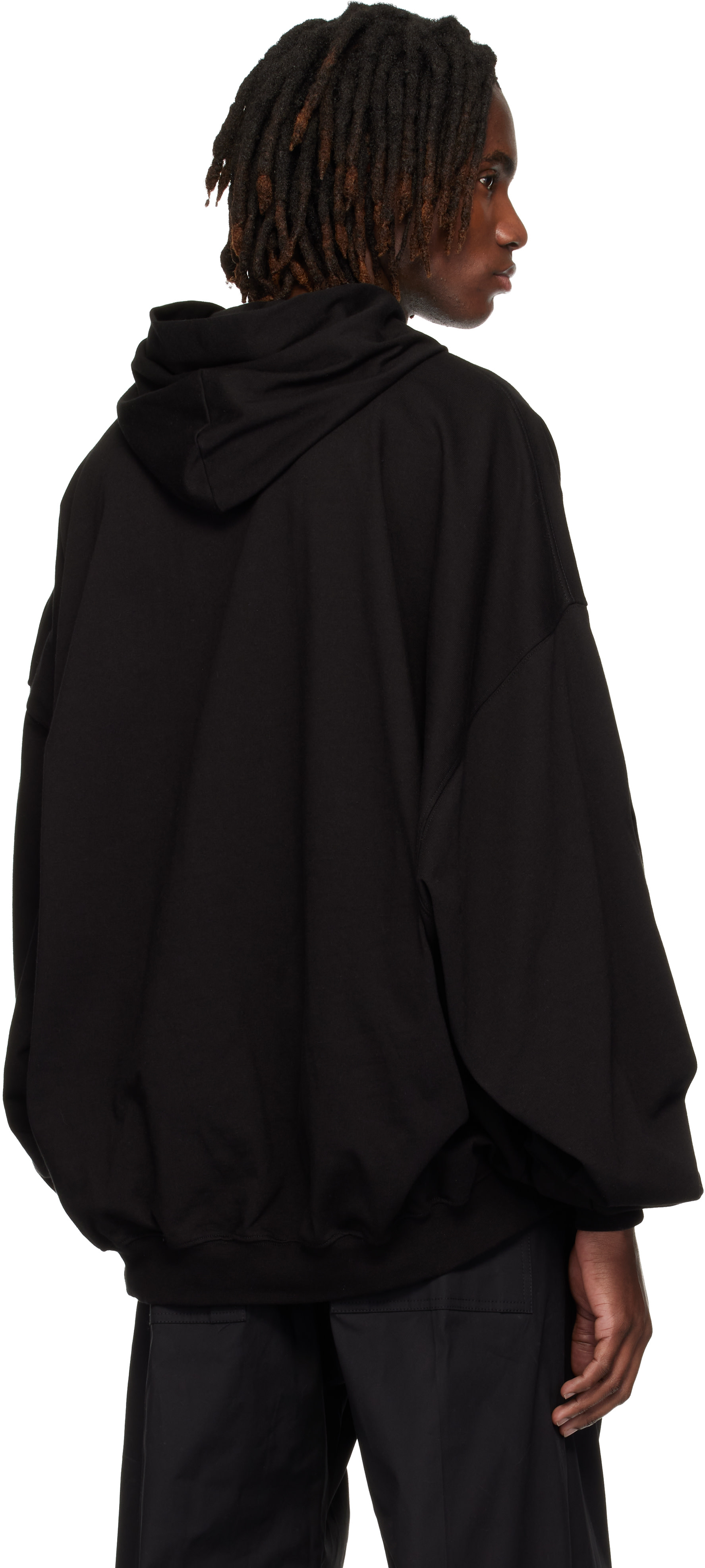 Rick Owens - Pull à capuche Hun noir - Temple