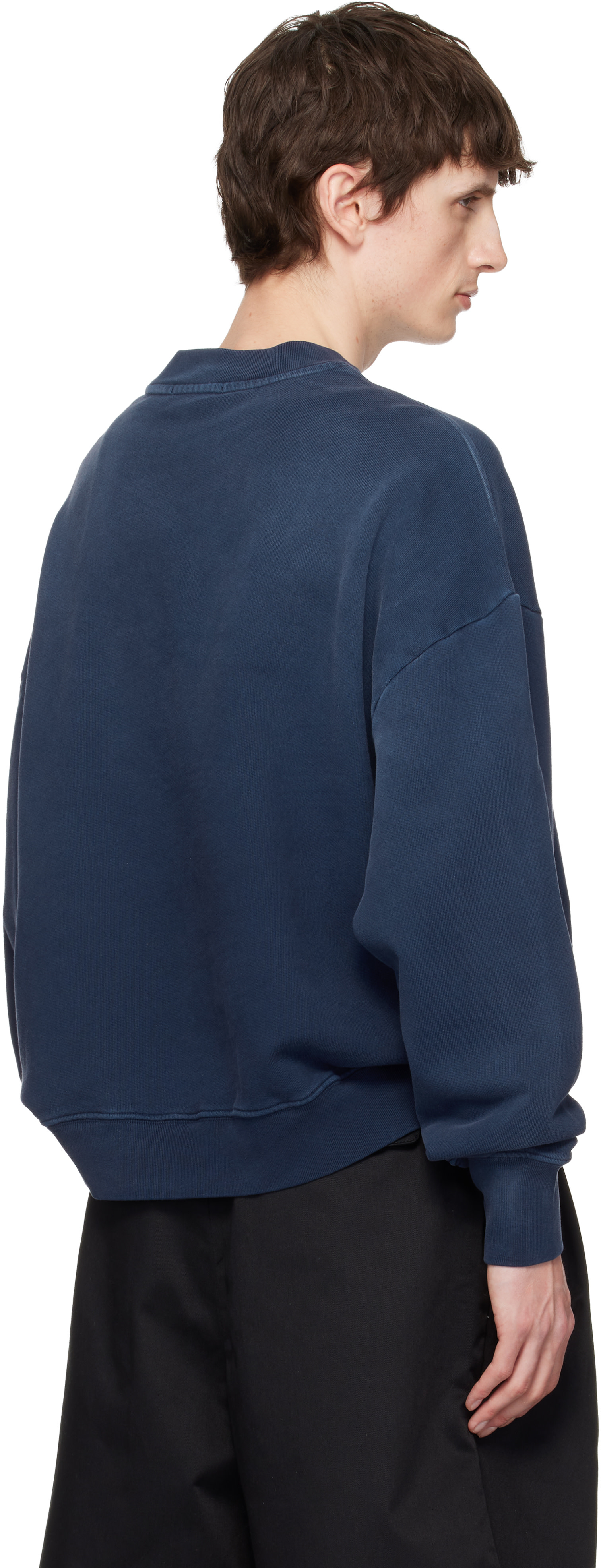 WILLY CHAVARRIA - Pull molletonné 'Community Center' Hooligan bleu marine