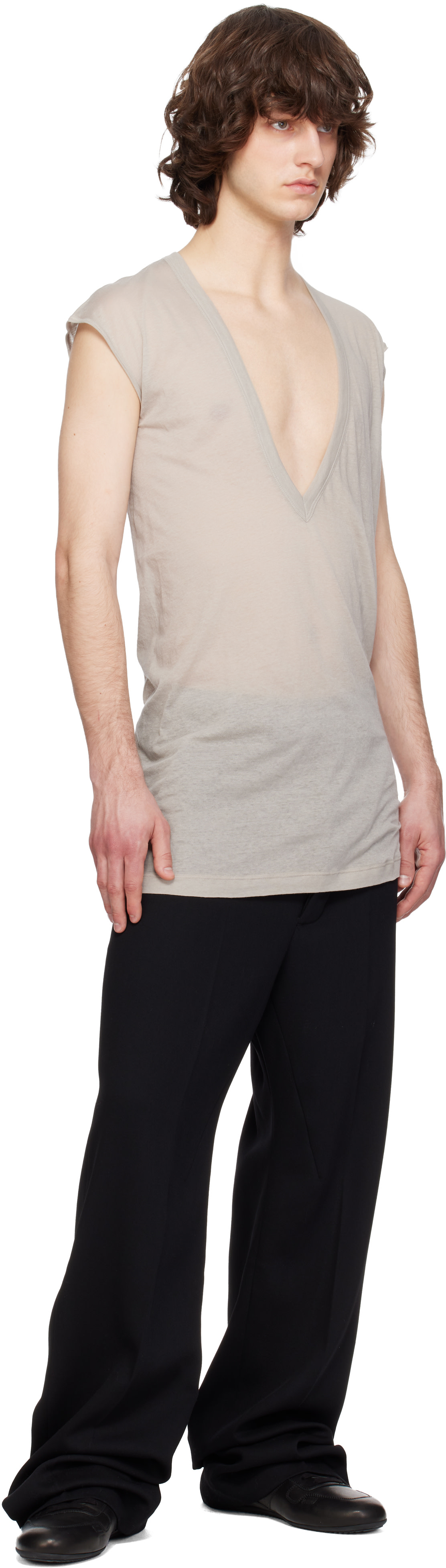 Rick Owens: オフホワイト Temple Dylan Tシャツ | SSENSE 日本