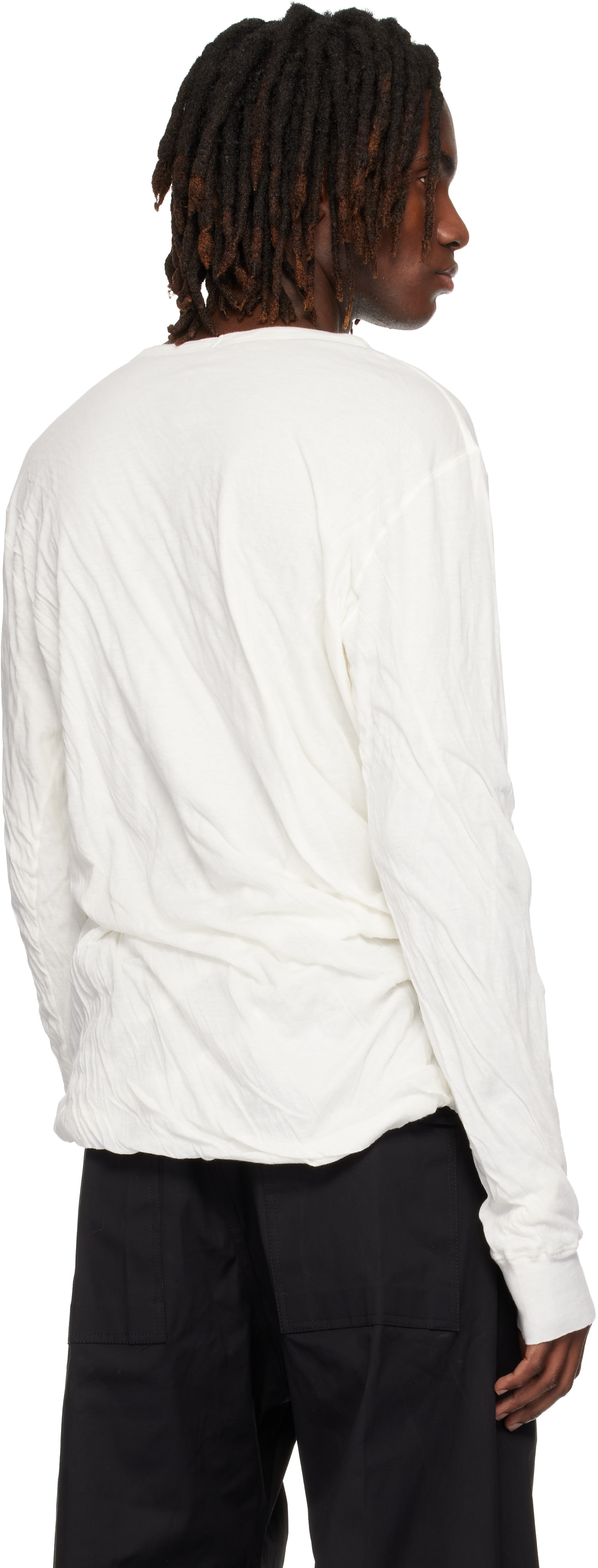 Rick Owens ダブルレイヤード Tシャツ XS Rick Owens: ブラック Temple