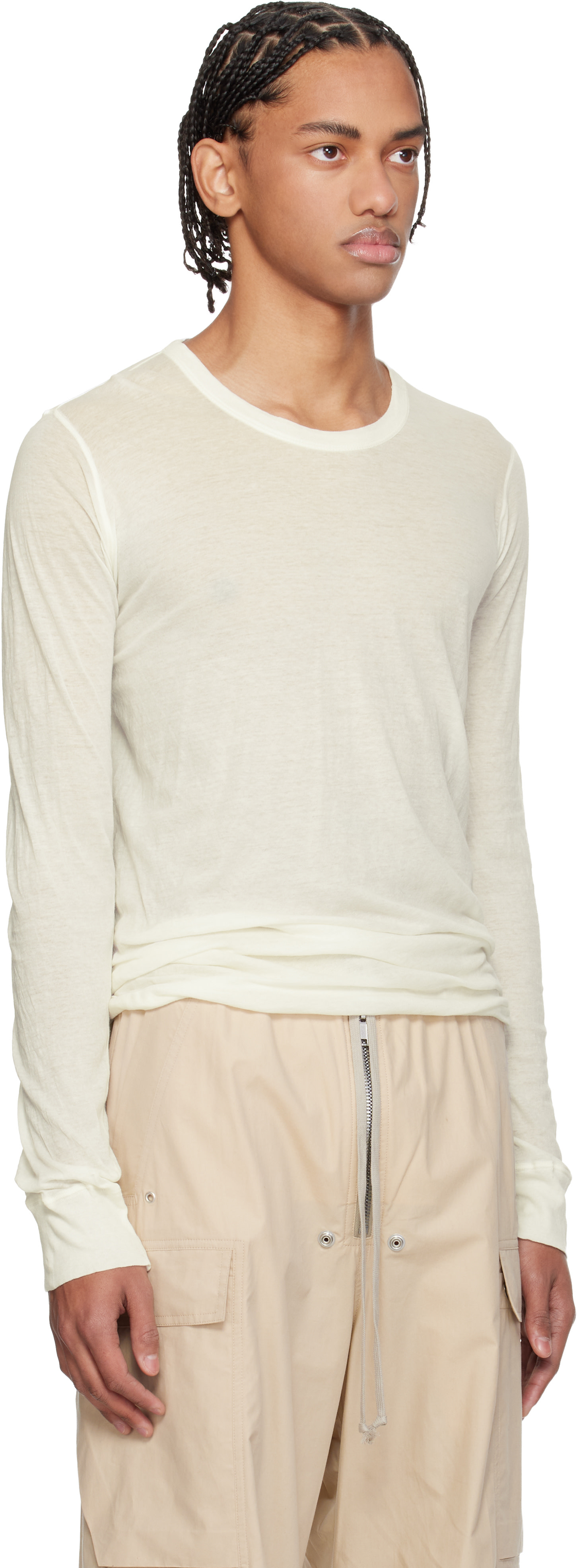 Rick Owens - Off-White Temple Basic LS T-shirt