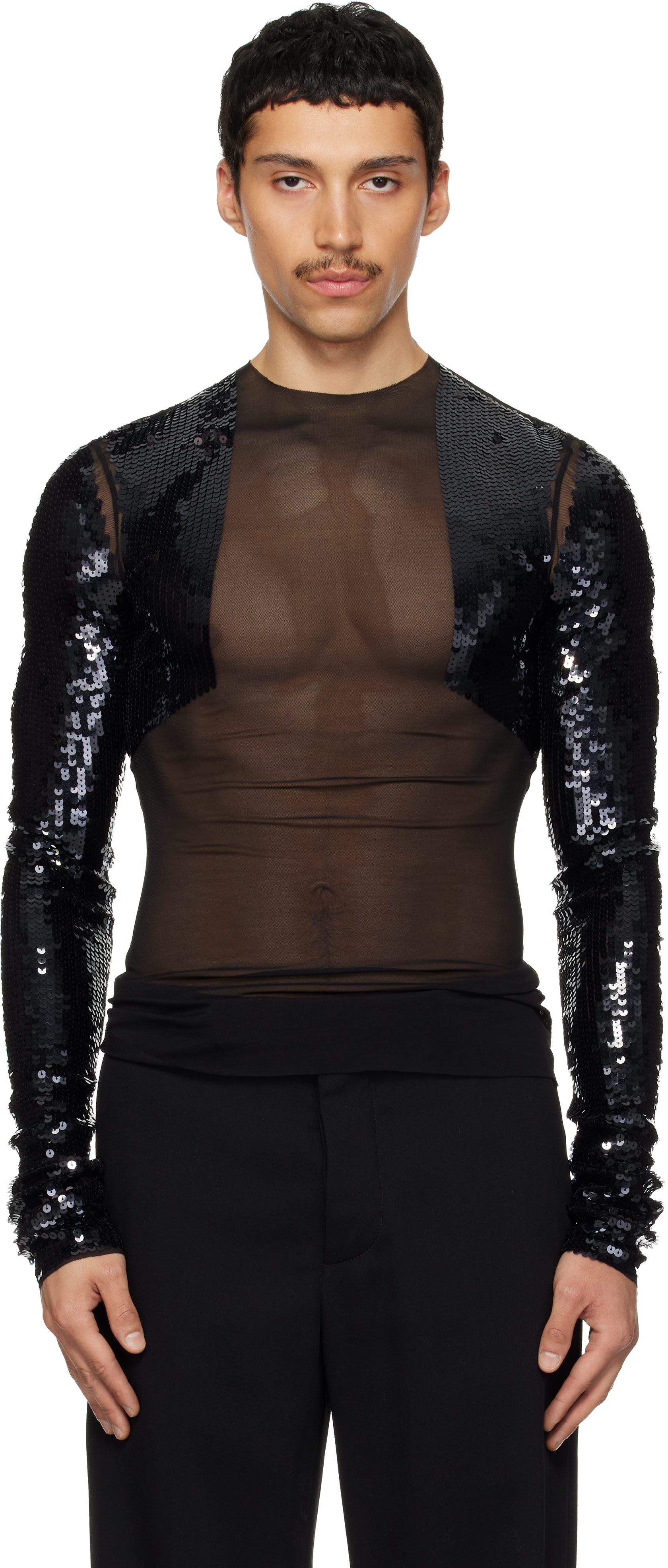 Rick Owens - 블랙 템플 데니스 T 탑
