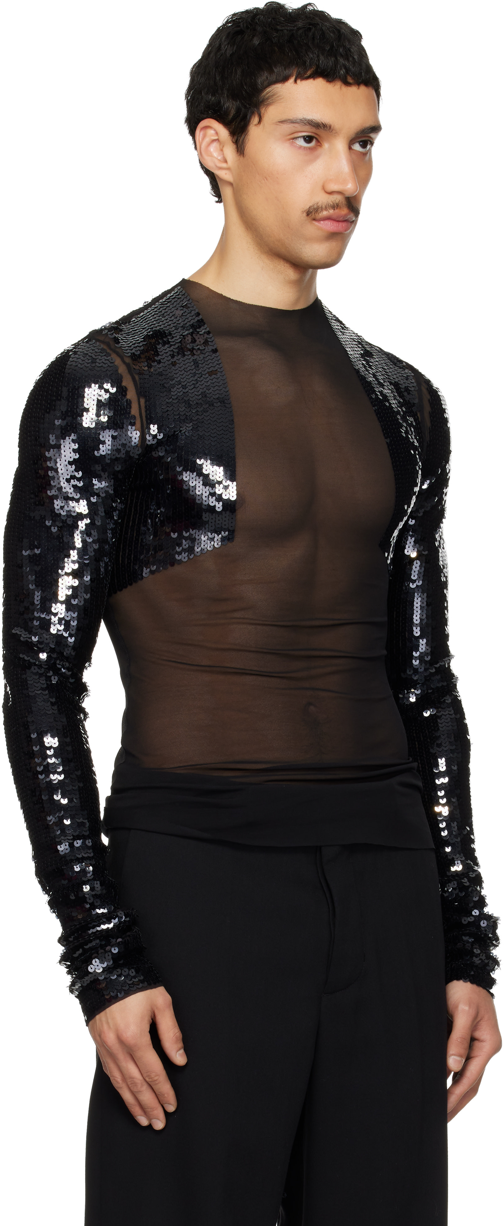 Rick Owens - 블랙 템플 데니스 T 탑