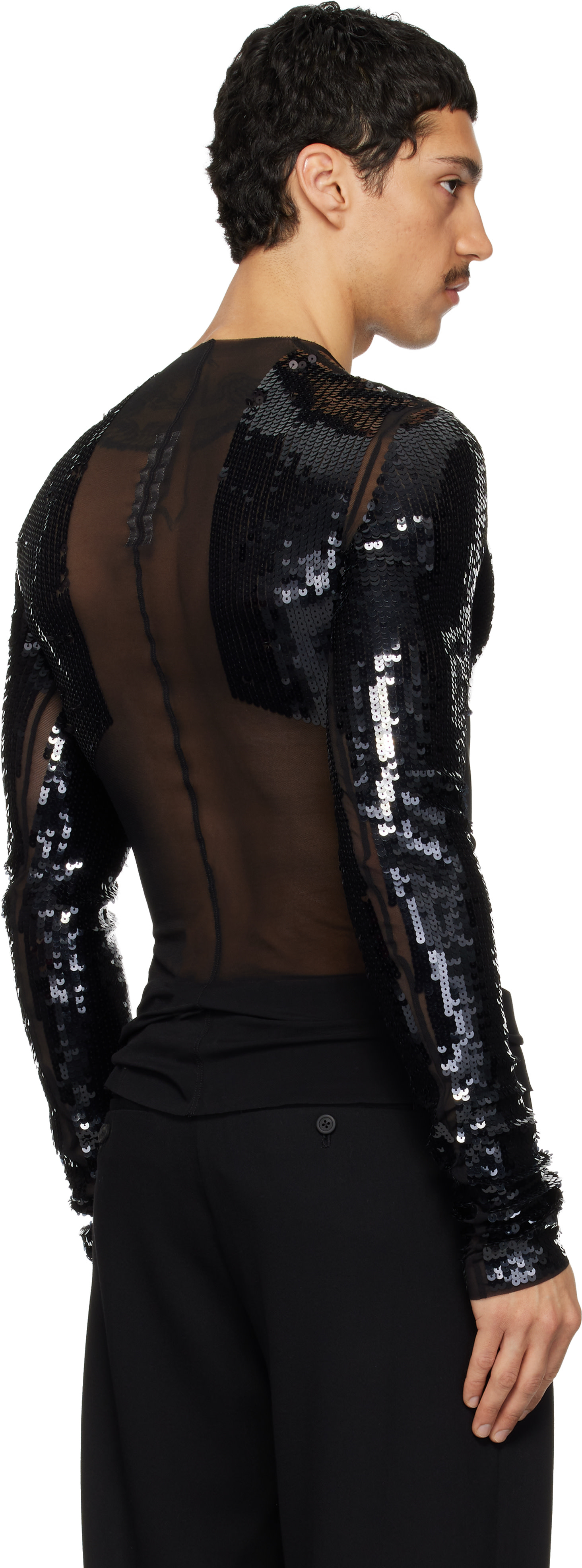 Rick Owens - 블랙 템플 데니스 T 탑