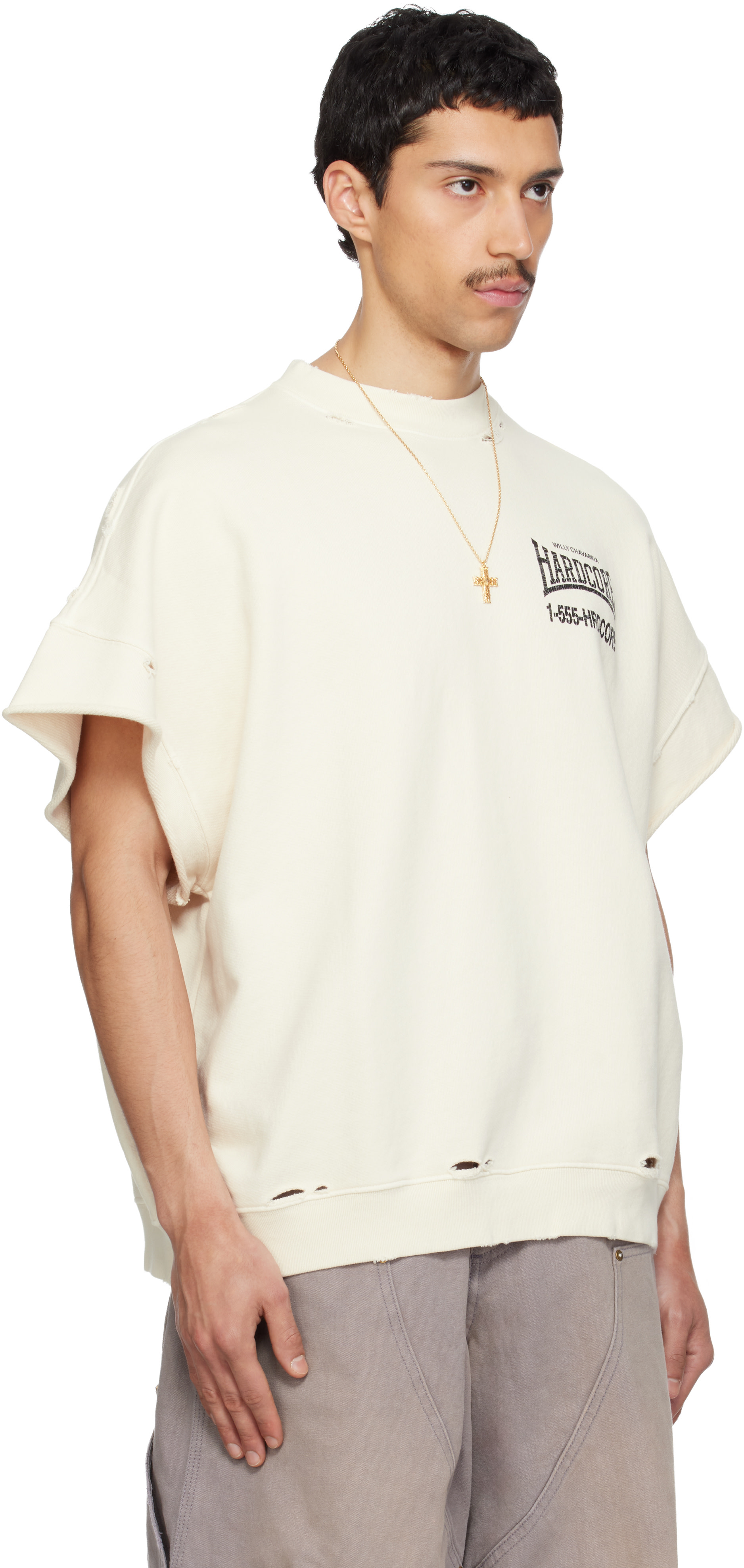 WILLY CHAVARRIA: Off-White 'Hardcore' Muscle T-shirt | SSENSE