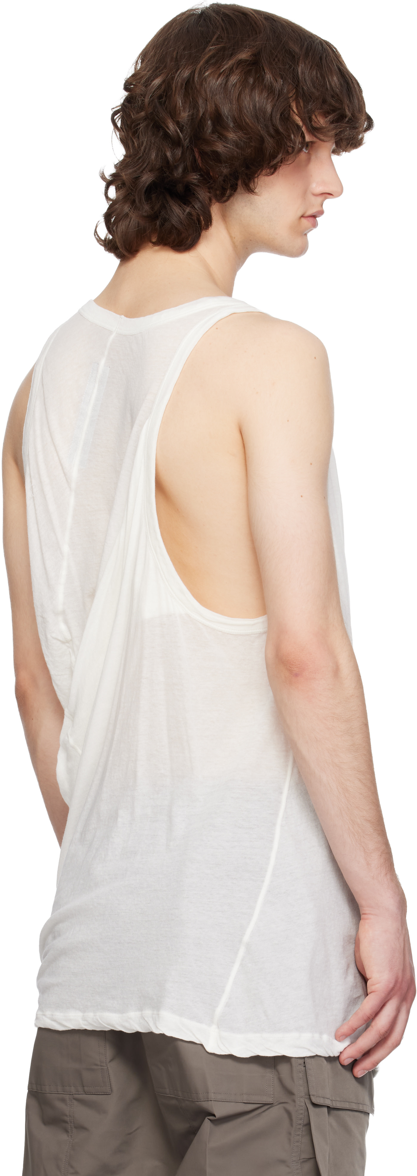 Rick Owens: Off-White Temple Pony Tank Top | SSENSE