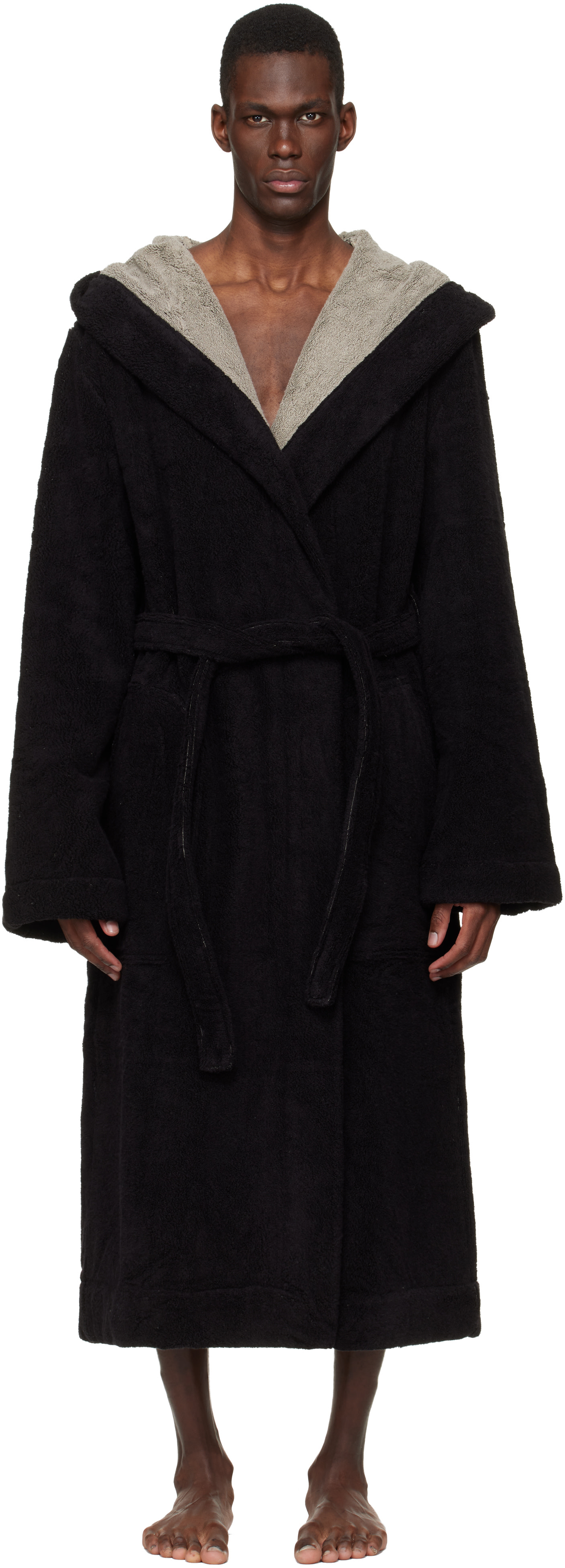Rick Owens - 블랙 템플 비치 바스 가운