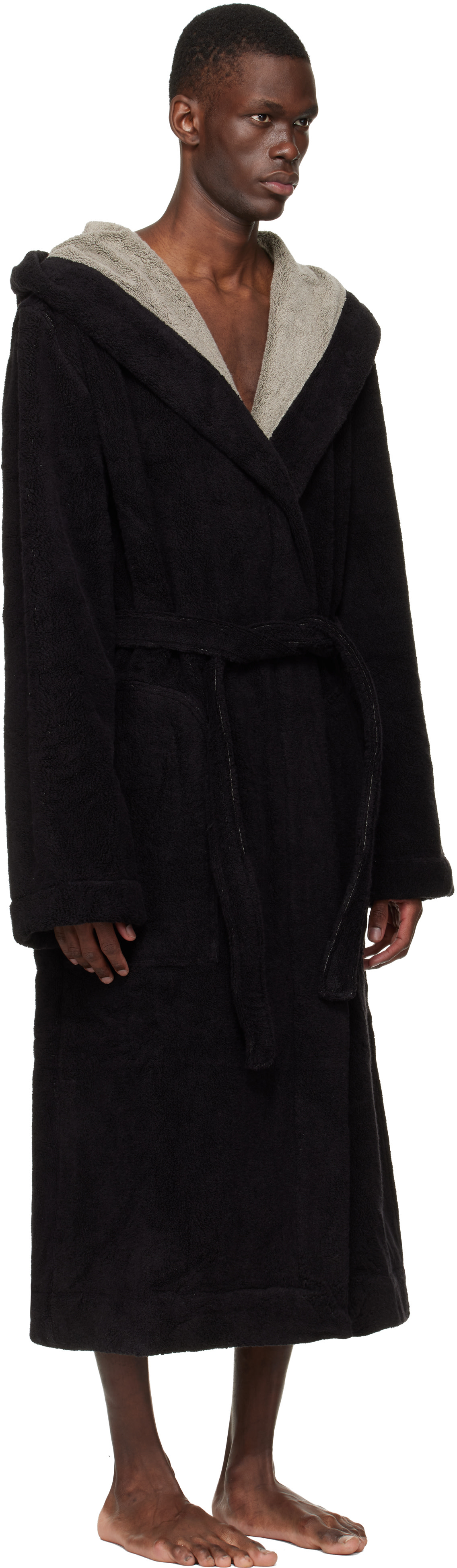 Rick Owens - 블랙 템플 비치 바스 가운