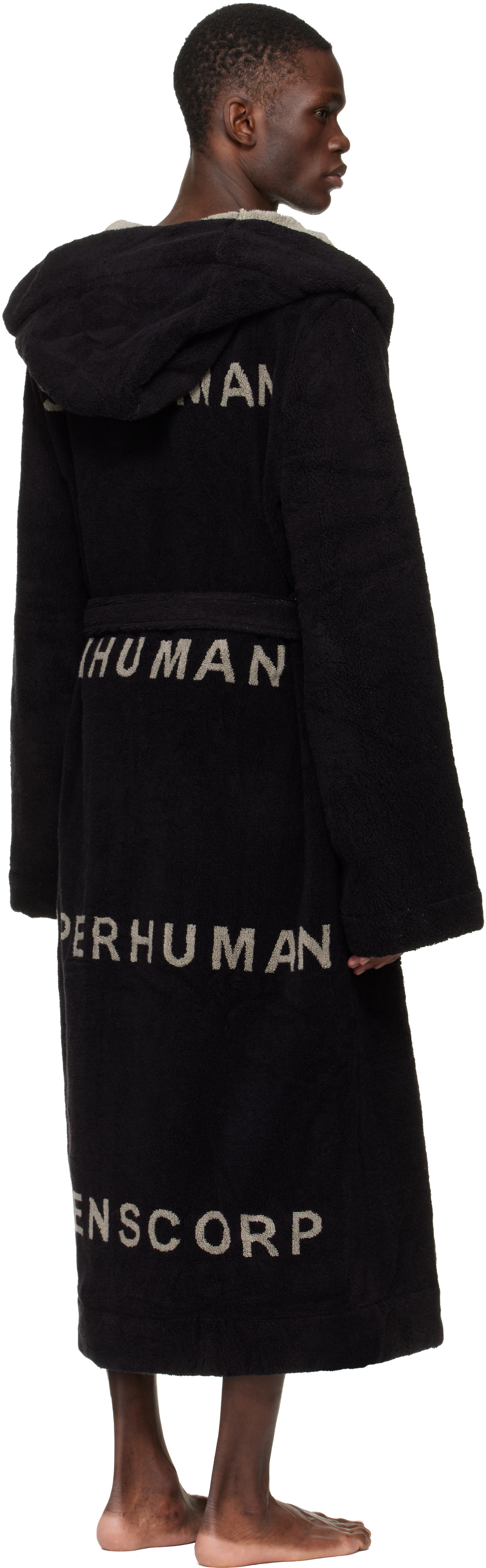 Rick Owens - 블랙 템플 비치 바스 가운