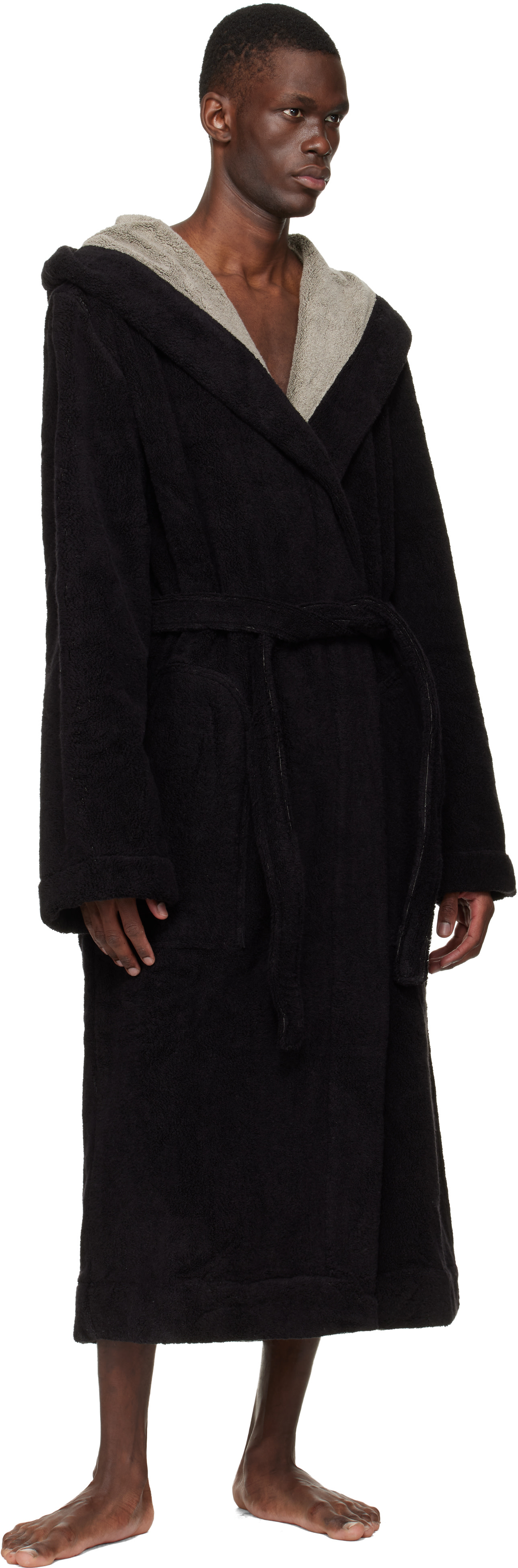 Rick Owens - 블랙 템플 비치 바스 가운