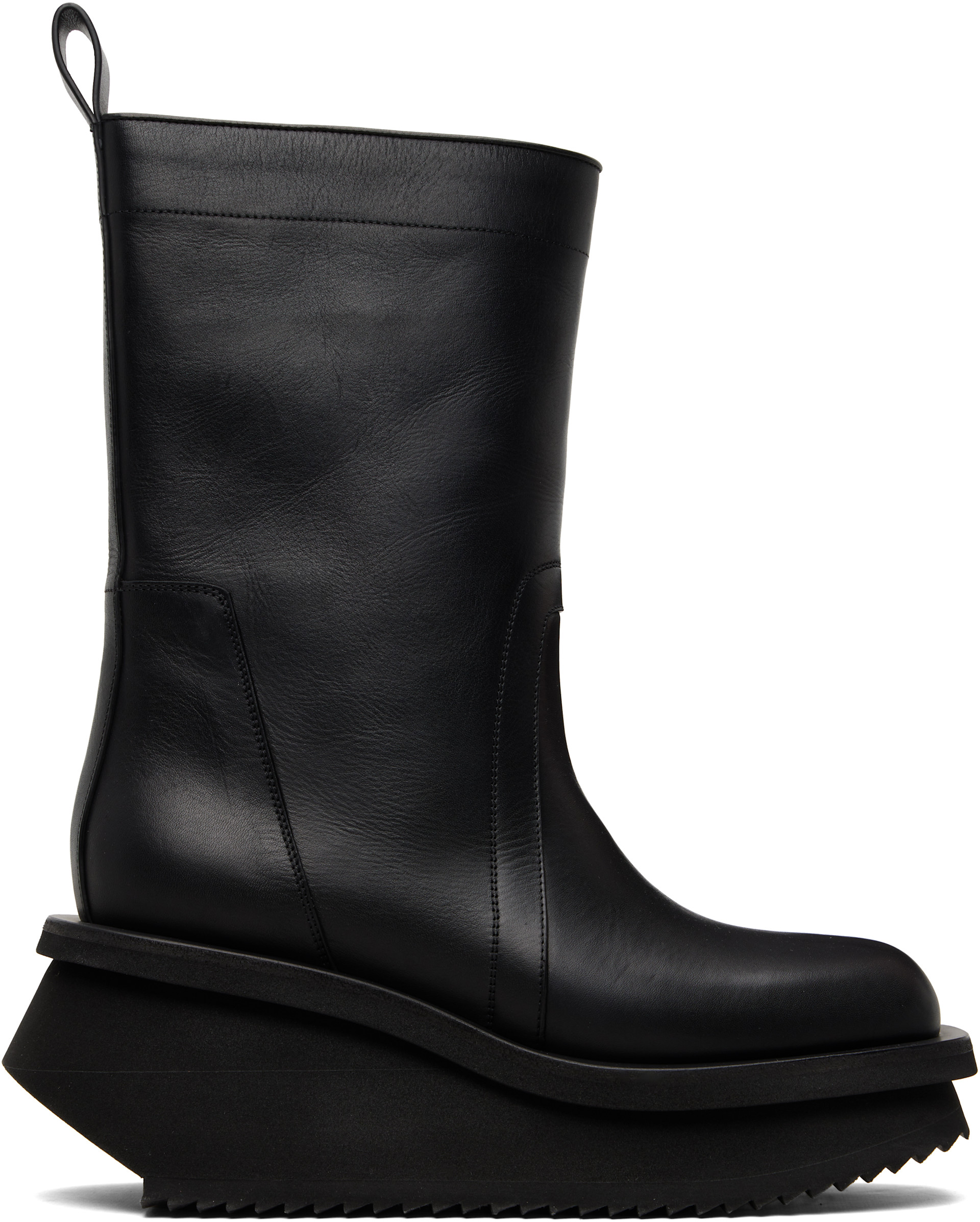 Rick Owens - Black Low Factory Pull On Chelsea Boots