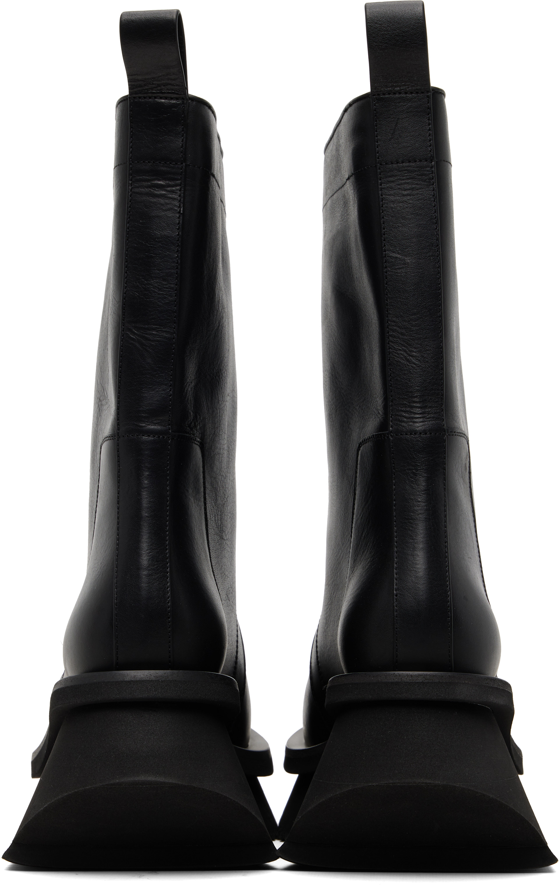 Rick Owens: Black Low Factory Pull On Chelsea Boots | SSENSE