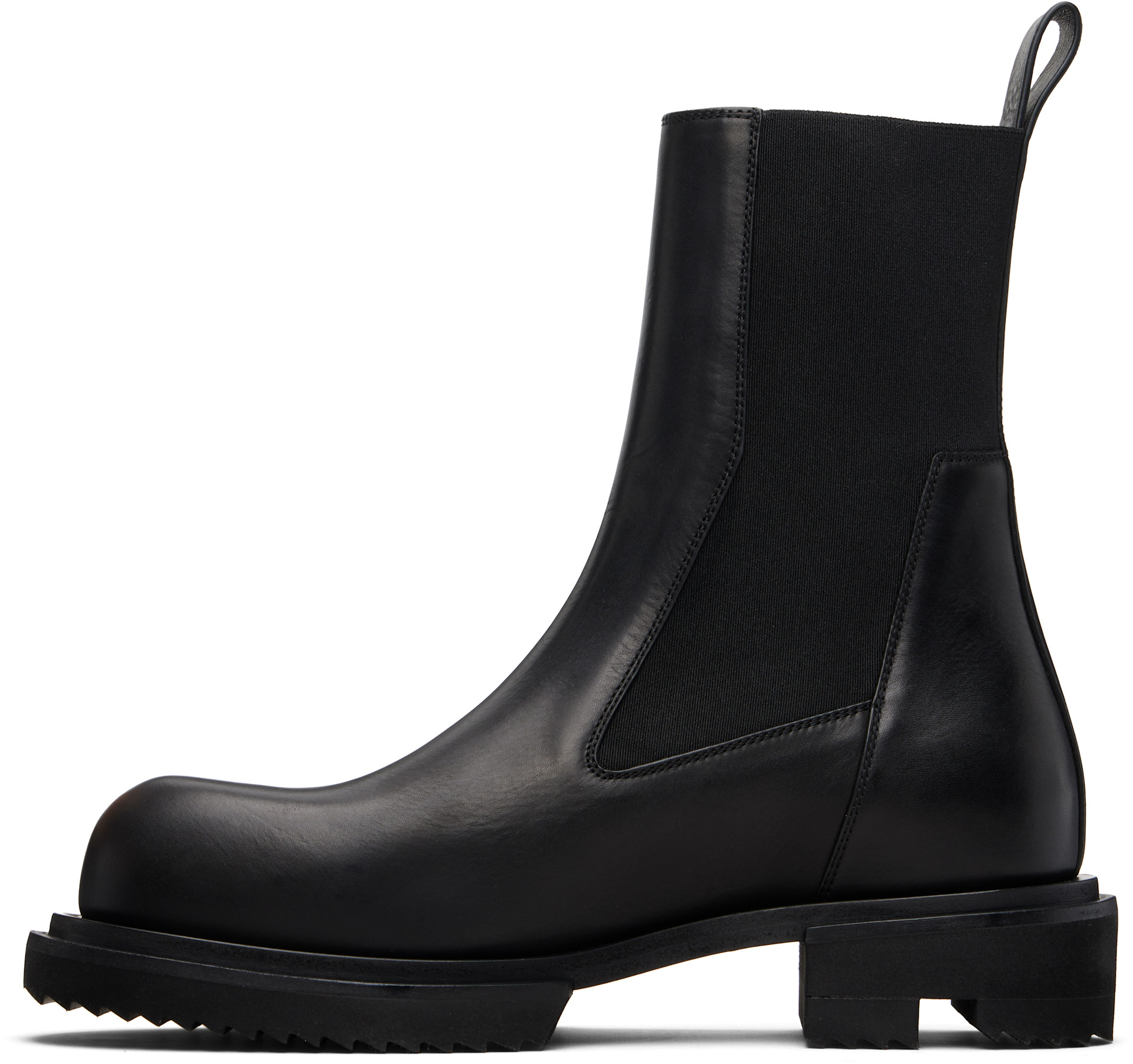 Rick Owens: ブラック Temple Beatle Gabe チェルシーブーツ | SSENSE 日本