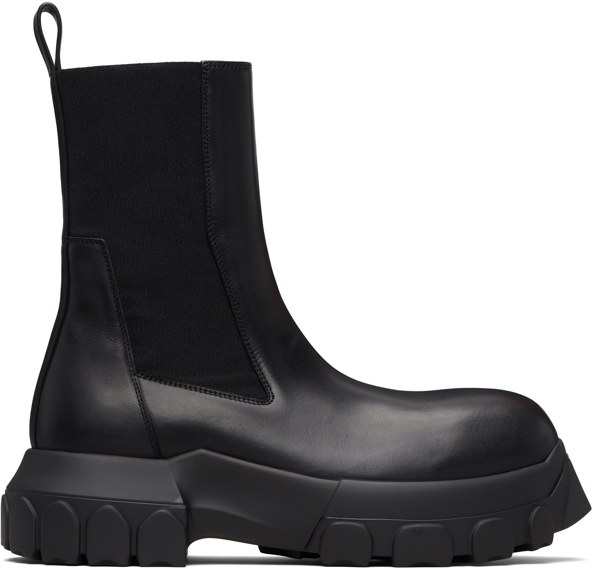 Rickowens bozo tractor サイズ42 Rick Owens: Black Temple Beatle Bozo Tractor Boots | SSENSE Canada