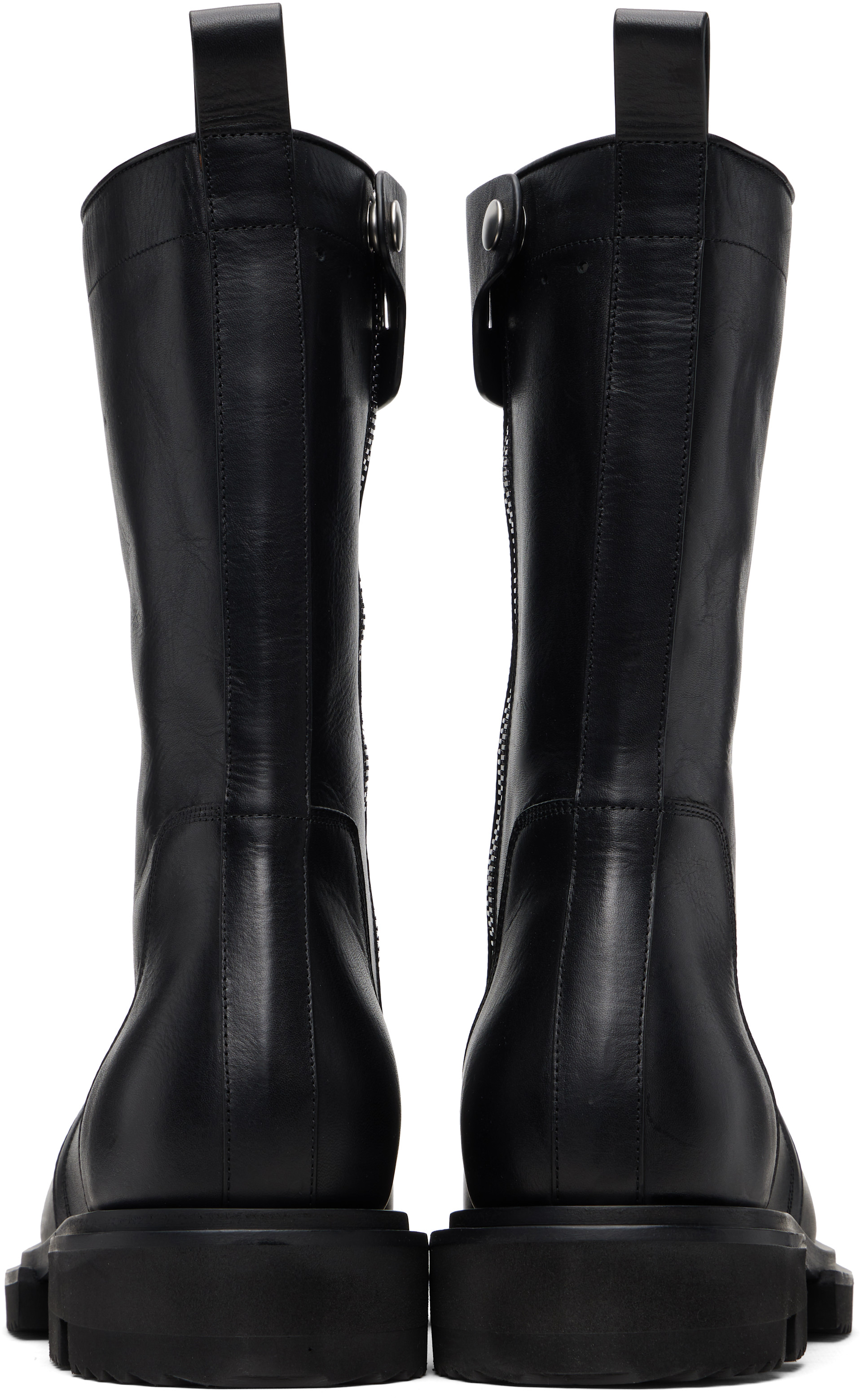 Rick Owens: ブラック Temple Creeper Gabe ブーツ | SSENSE 日本