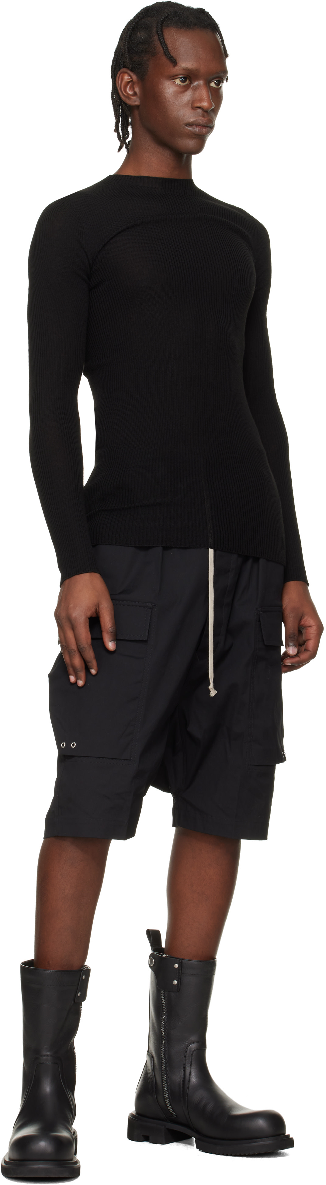 Rick Owens - 블랙 템플 크리퍼 가베 부츠