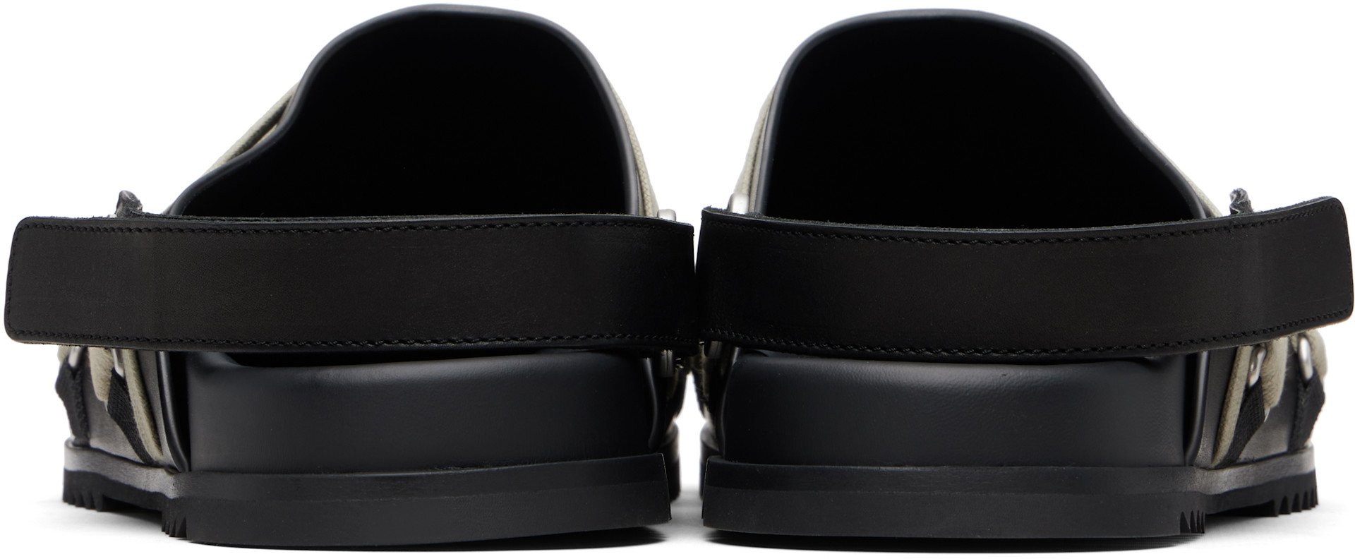 Rick Owens: Black Temple Megalace Mule Loafers | SSENSE