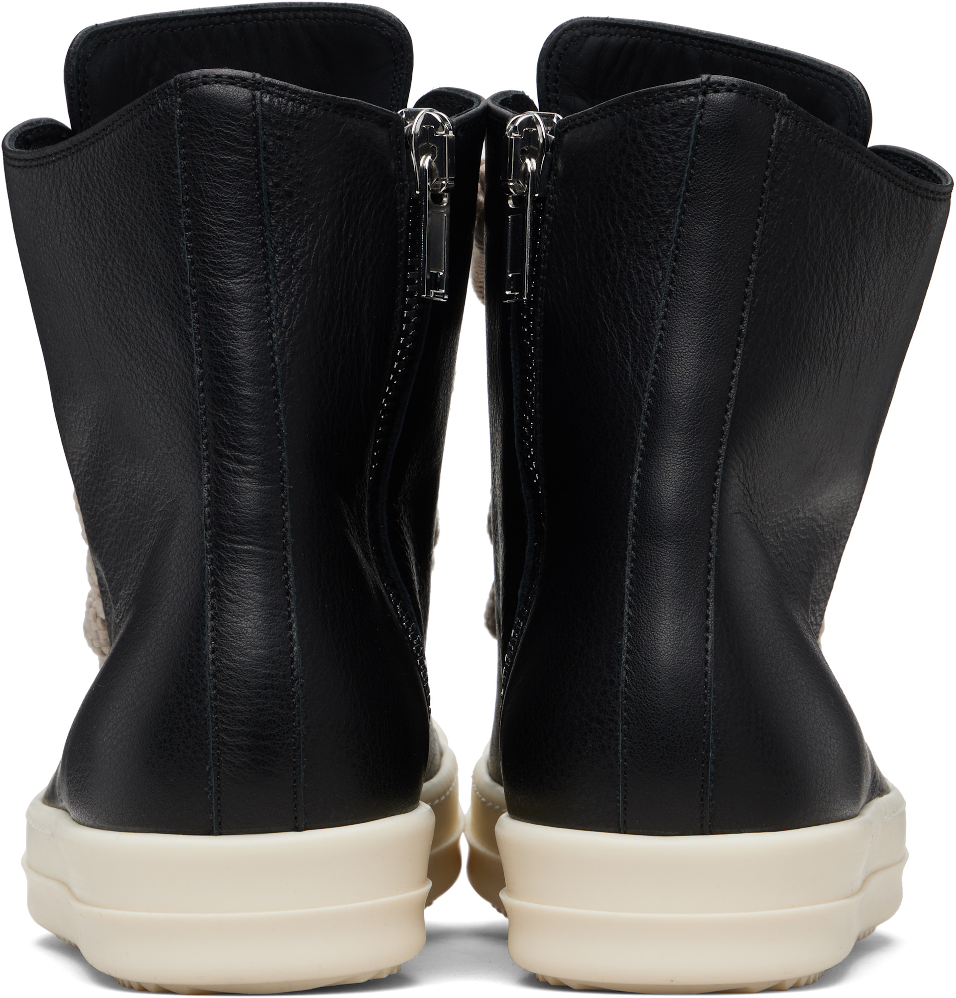 Rick Owens: Black Temple Jumbolace Sneaks Sneakers | SSENSE