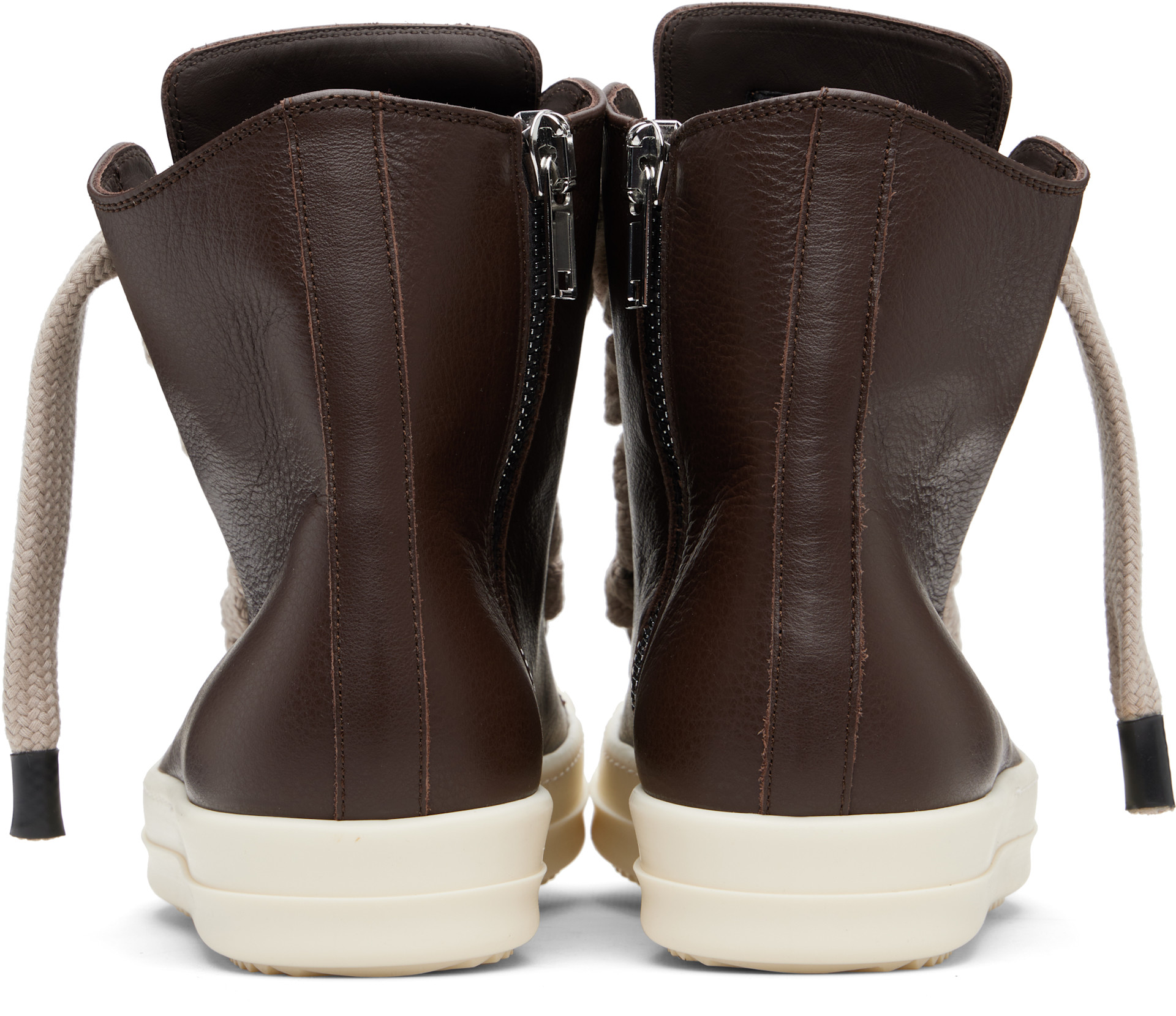 Rick Owensシングルブレストブレザーブラウン RU21S6733-WG Rick Owens: Brown Temple Jumbolace Sneakers | SSENSE