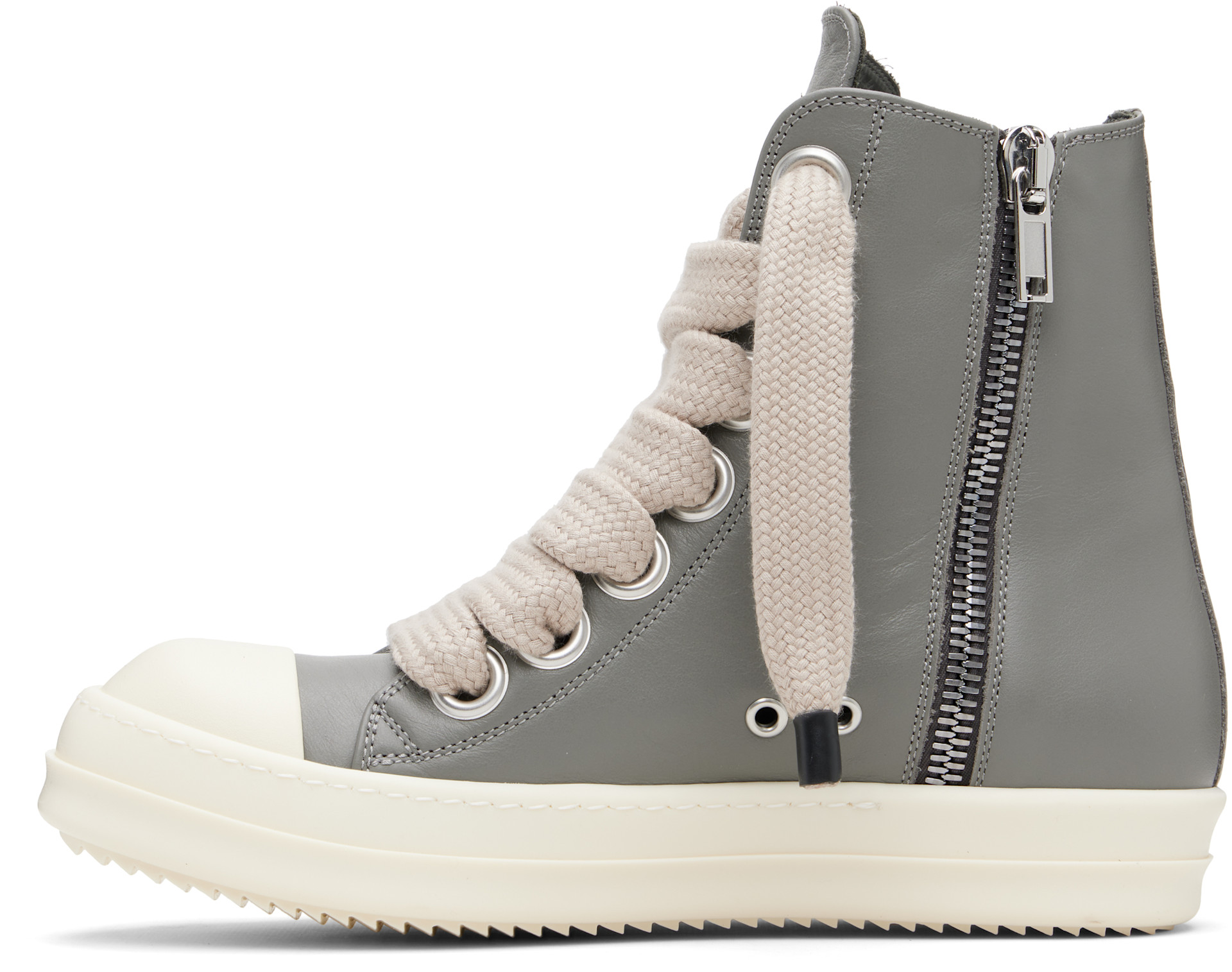 RICK OWENS◆シルバーDリング モノサージュ Rick Owens: Gray Temple Jumbolace Sneakers | SSENSE