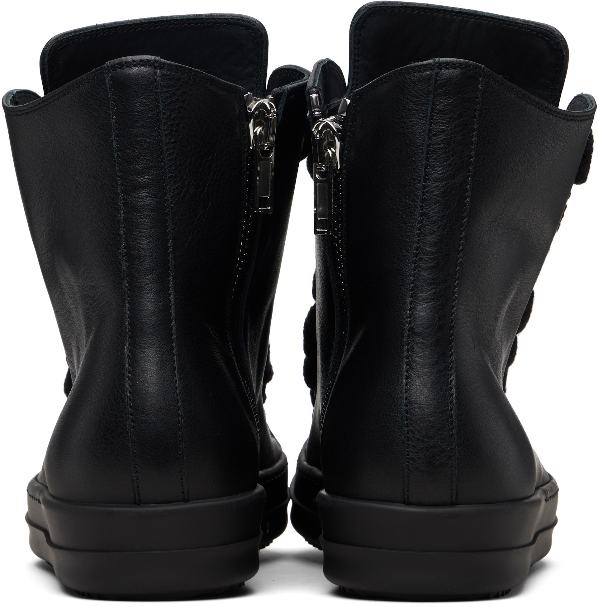 ［希少正規品］Rick Owens Jumbolace Rick Owens: ブラック Temple Jumbolace Sneaks スニーカー | SSENSE 日本