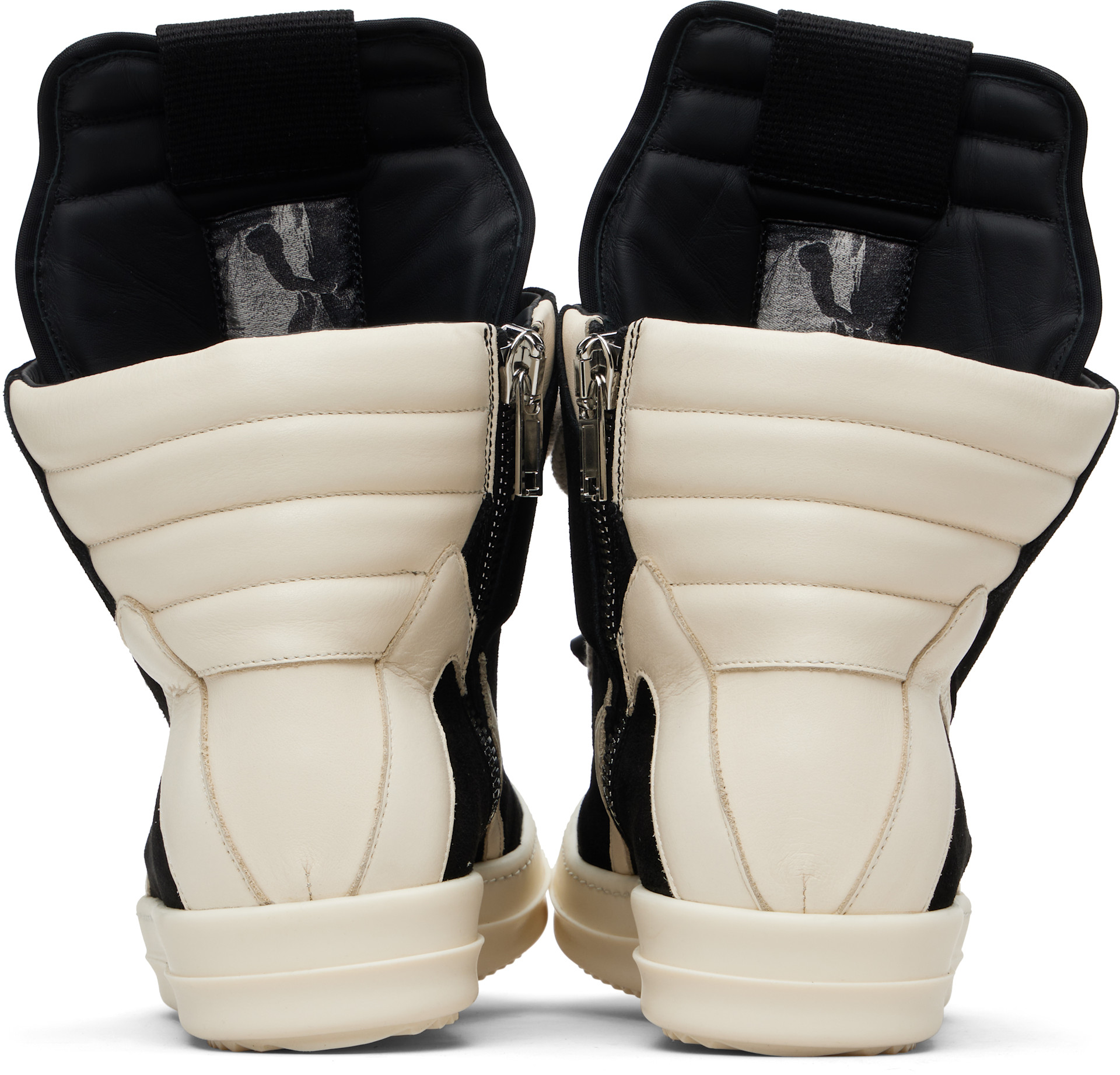 Rick Owens: ブラック Temple Jumbolace Geobasket スニーカー