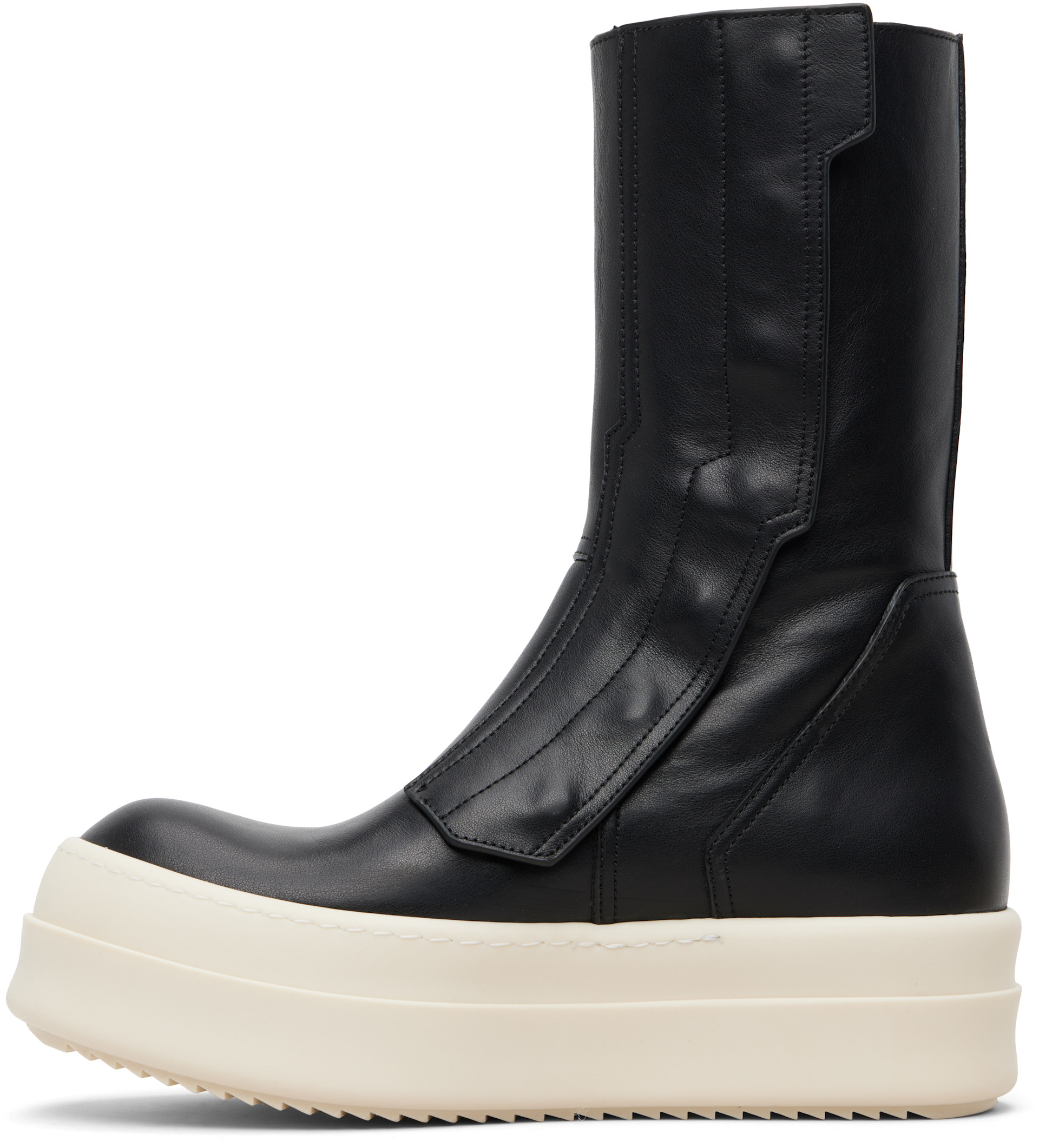 Rick Owens: Black Temple Moto Turbogeo Sneakers | SSENSE