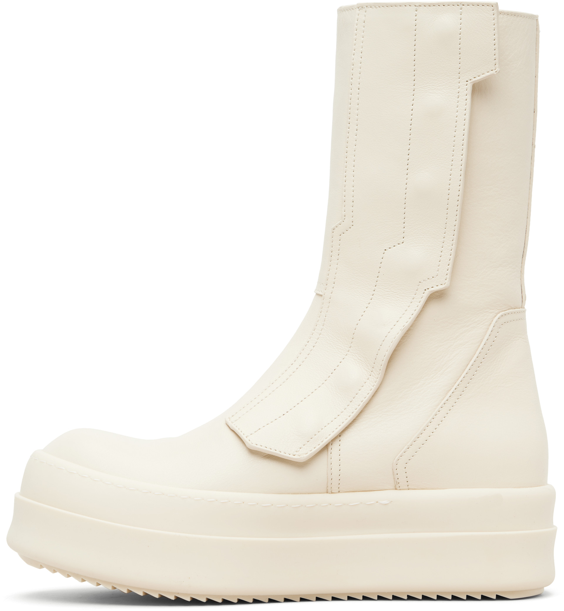 Rick Owens: Off-White Temple Moto Turbogeo Sneakers | SSENSE